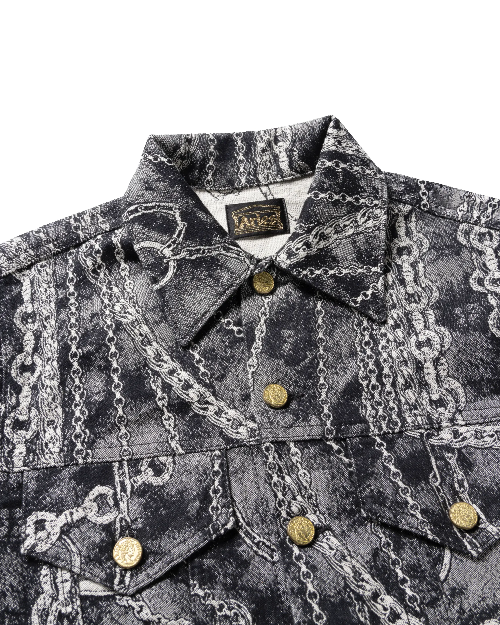 Chains Jacquard Trucker Jacket sold by ARIES product image thumbnail 5