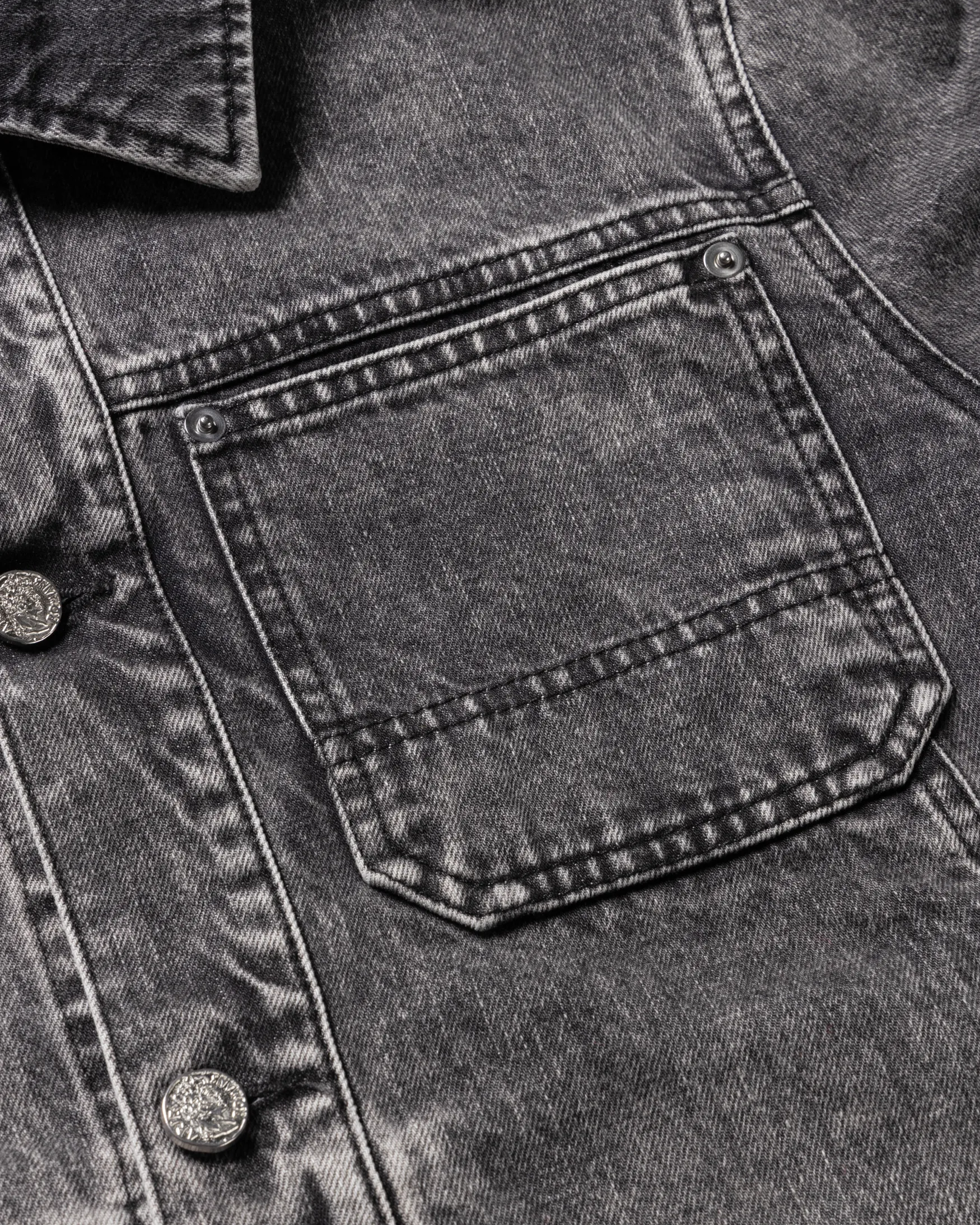 Acid Wash Denim Work Jacket sold by ARIES product image thumbnail 5