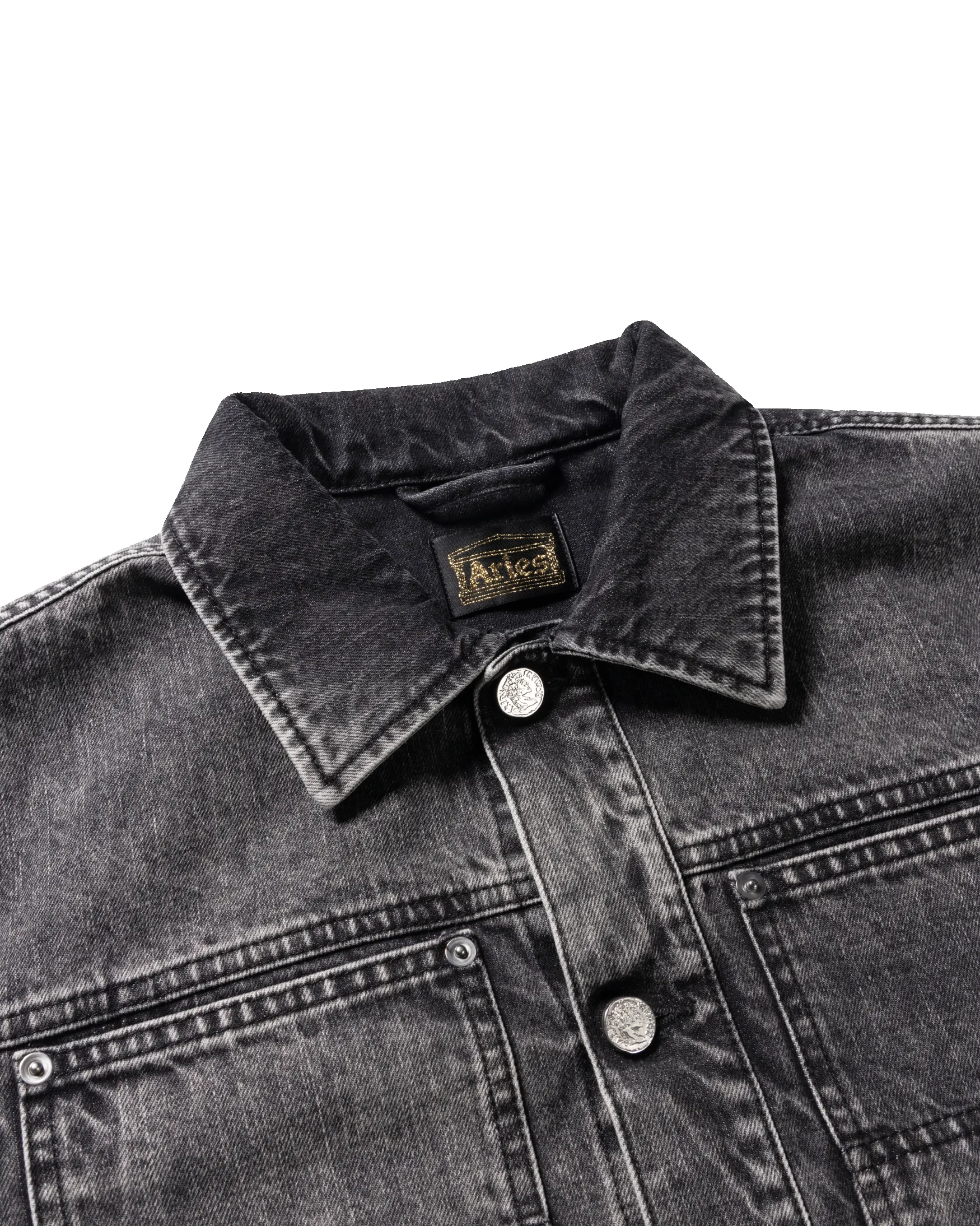 Acid Wash Denim Work Jacket sold by ARIES product image thumbnail 4