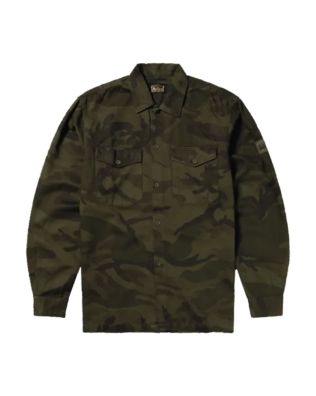 Camo LS Twill Shirt made by ARIES
