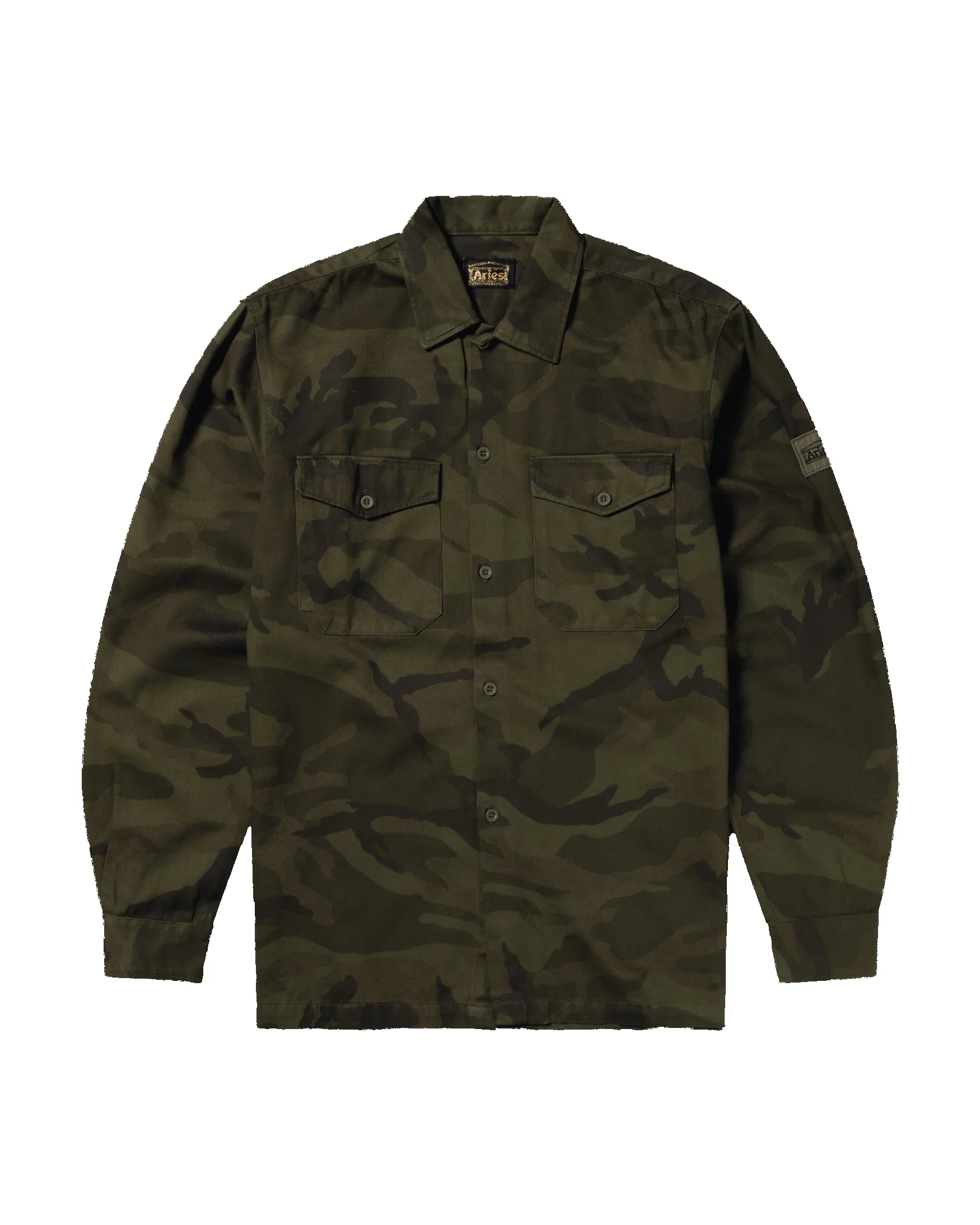 Camo LS Twill Shirt sold by ARIES