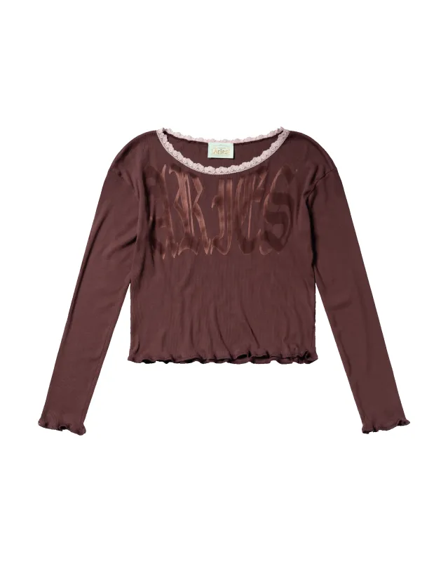 Gothic Lace Trim LS Tee made by ARIES