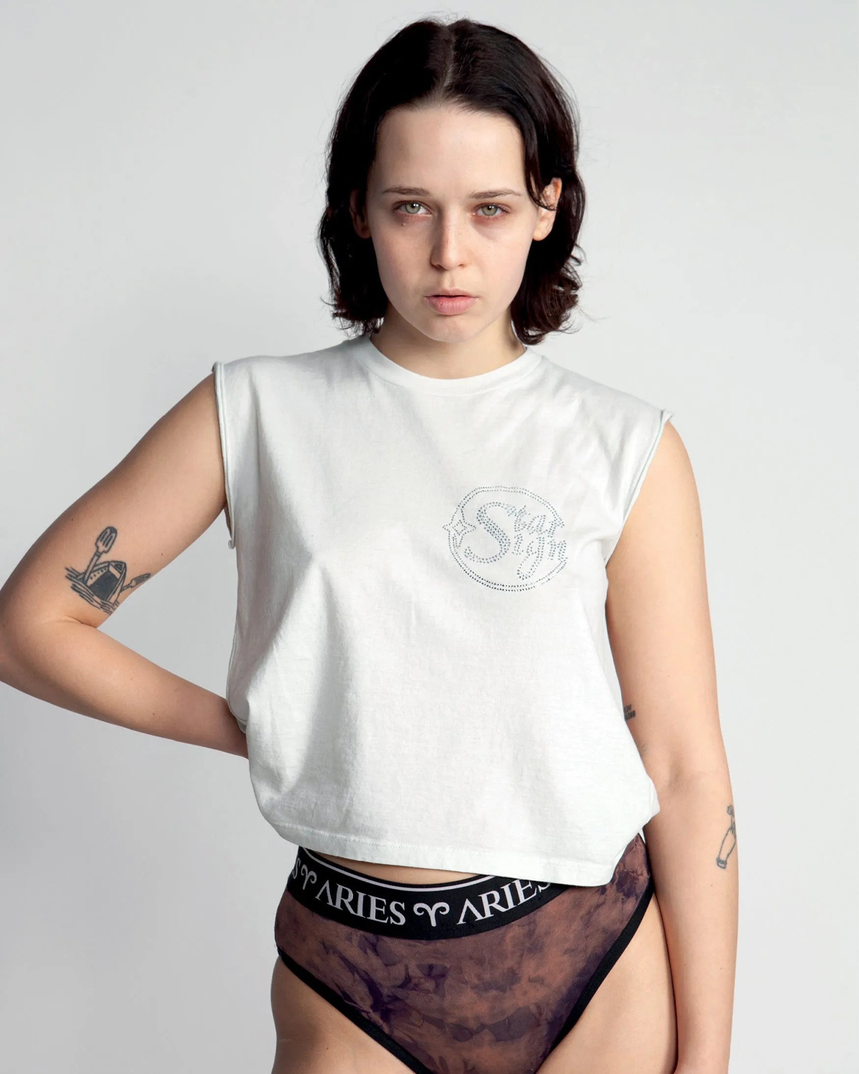 Diamante Starsign Slash Back Vest sold by ARIES product image thumbnail 5