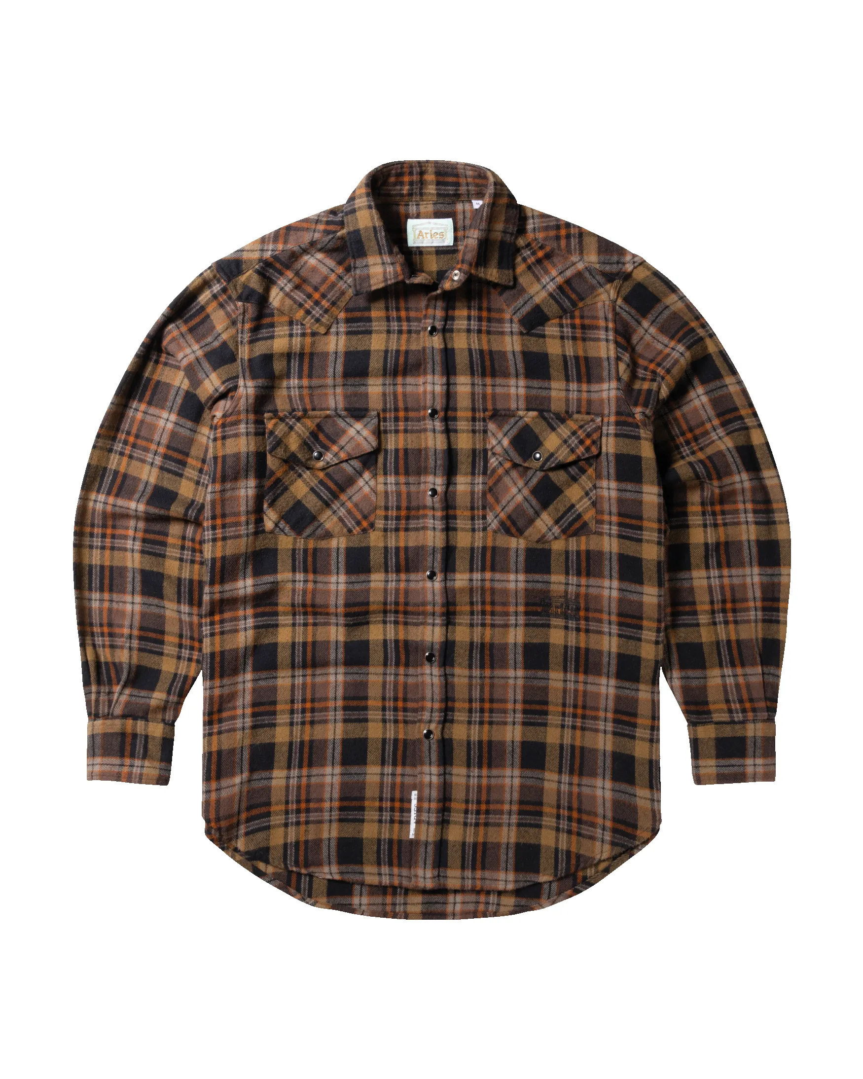 OD Plaid Western Shirt sold by ARIES