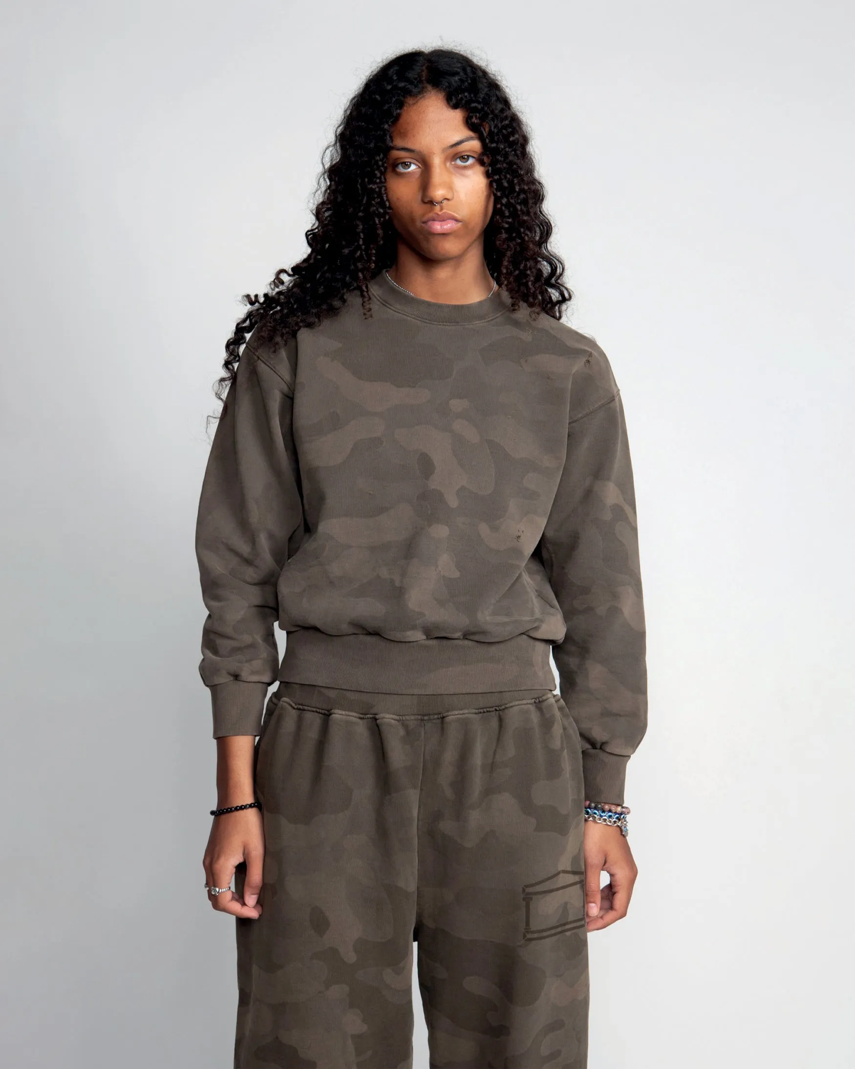 Aged Camo Sweat sold by ARIES product image thumbnail 2