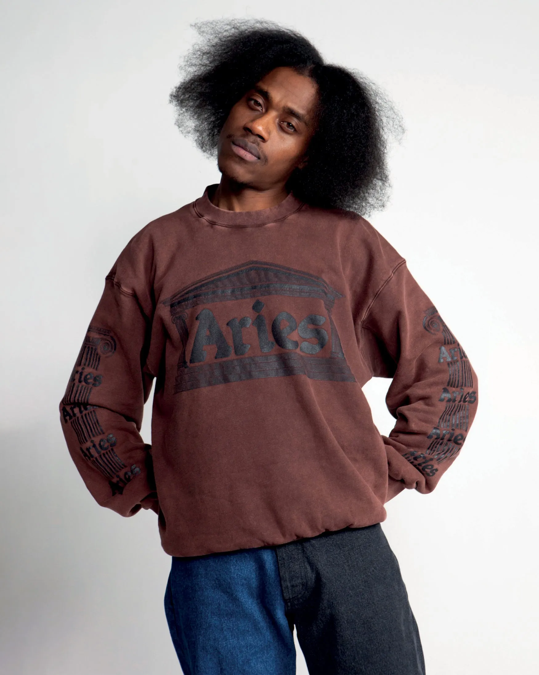 Aged Ancient Column Sweat sold by ARIES product image thumbnail 2