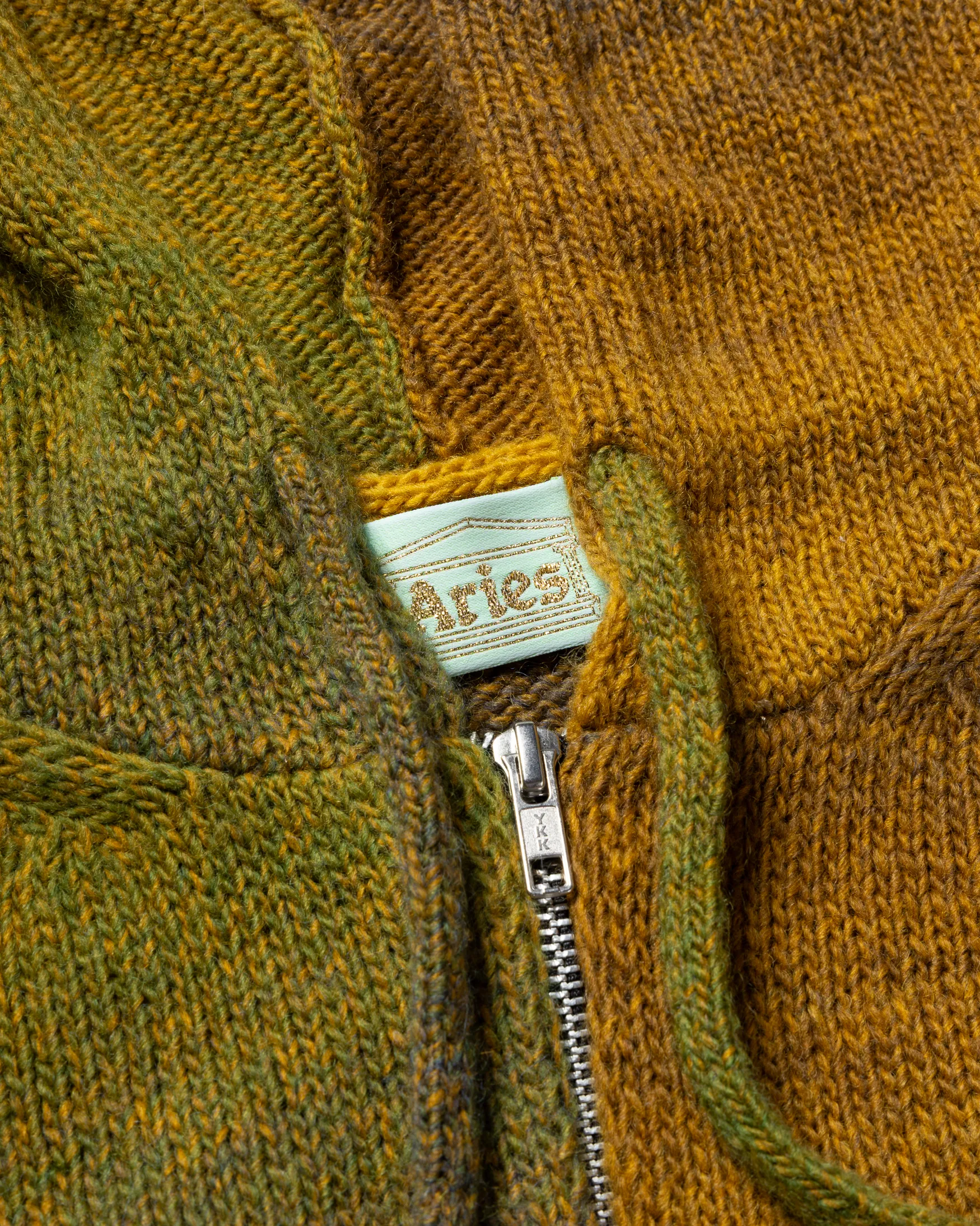 Space Dye Temple Knit Zip Thru Hoodie sold by ARIES product image thumbnail 3