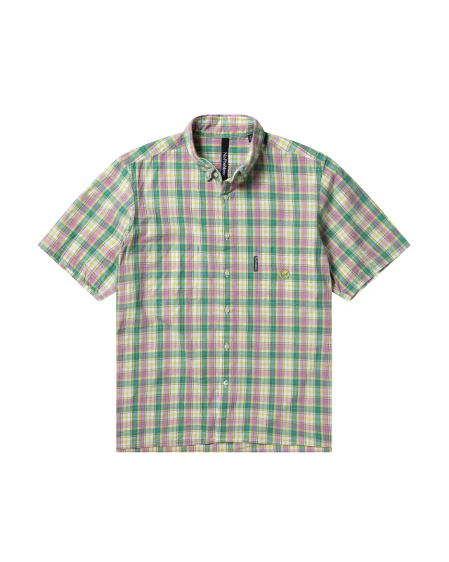 Alieno Embroidered SS Check Shirt made by No Problemo