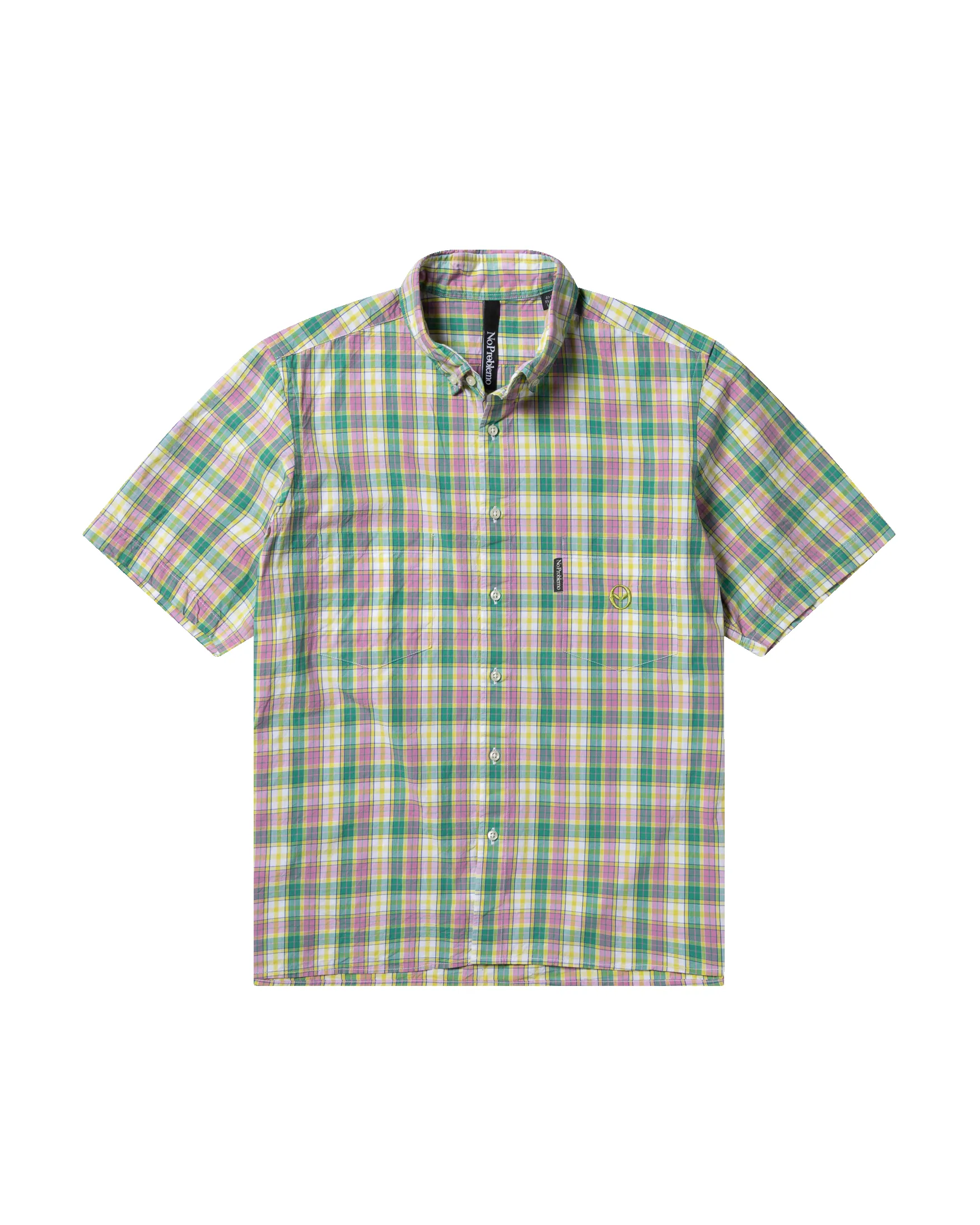 Alieno Embroidered SS Check Shirt sold by ARIES