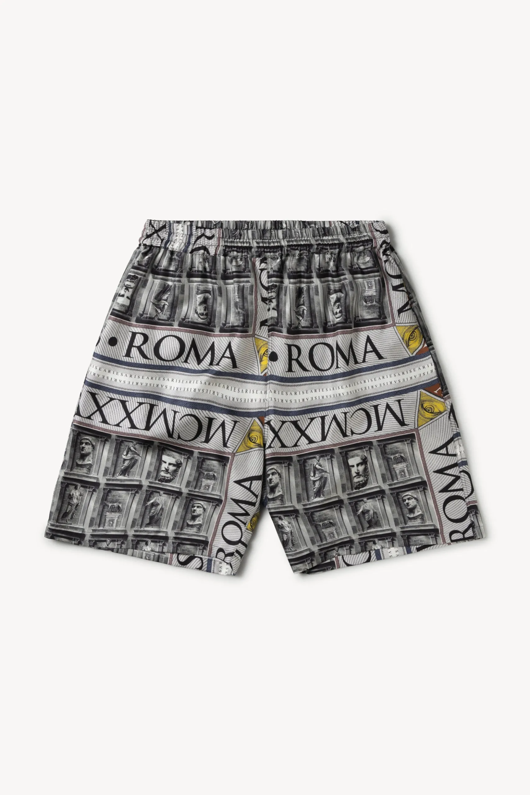 AS Roma X Aries Statue Silk Shorts sold by ARIES