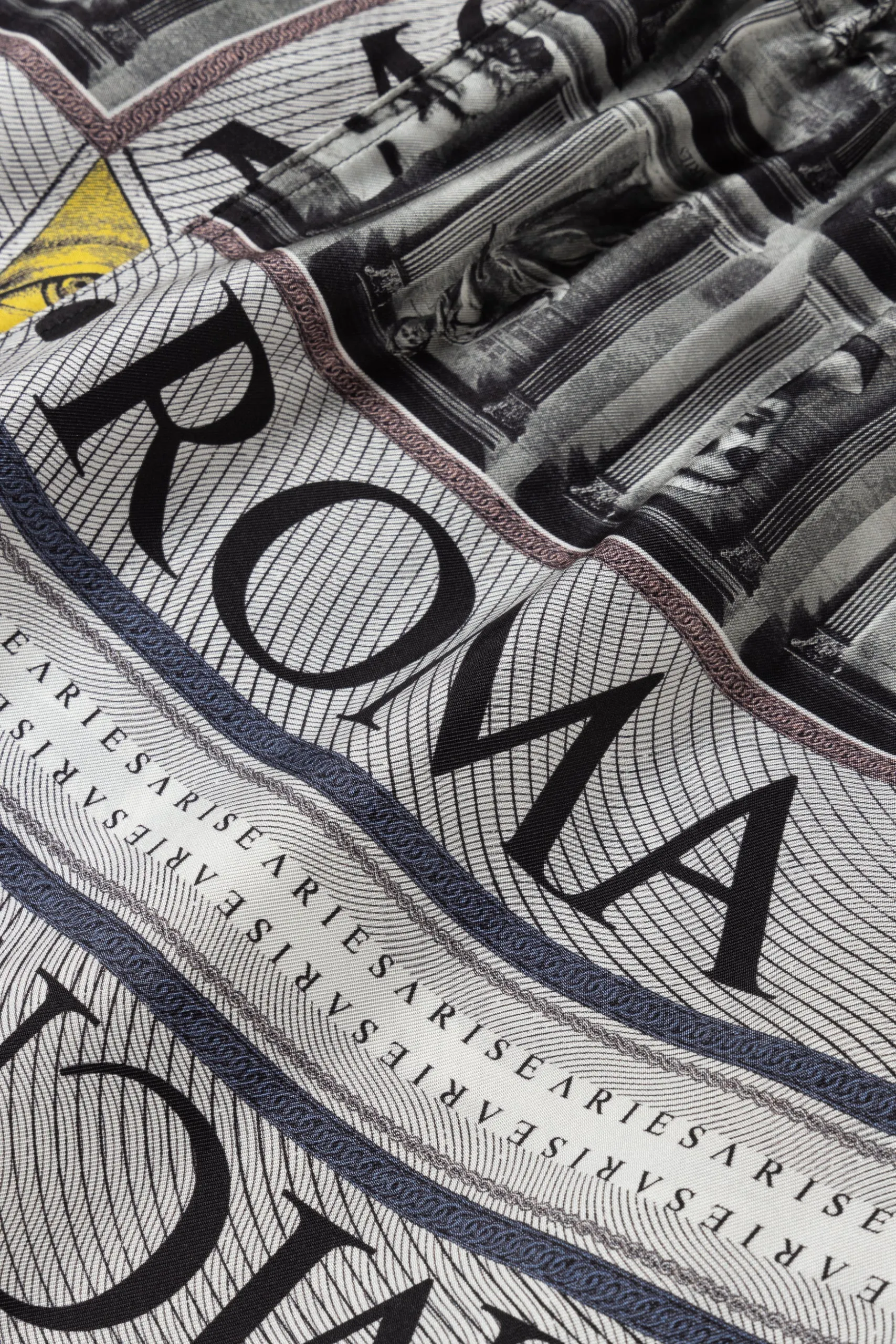 AS Roma X Aries Statue Silk Shorts sold by ARIES product image thumbnail 3