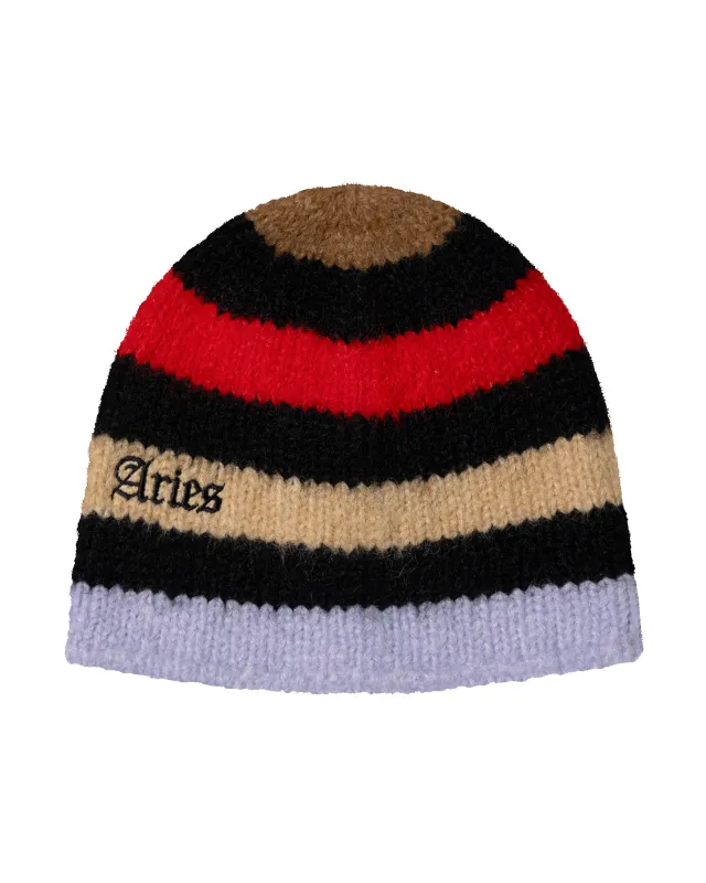 Brushed Stripe Beanie made by ARIES