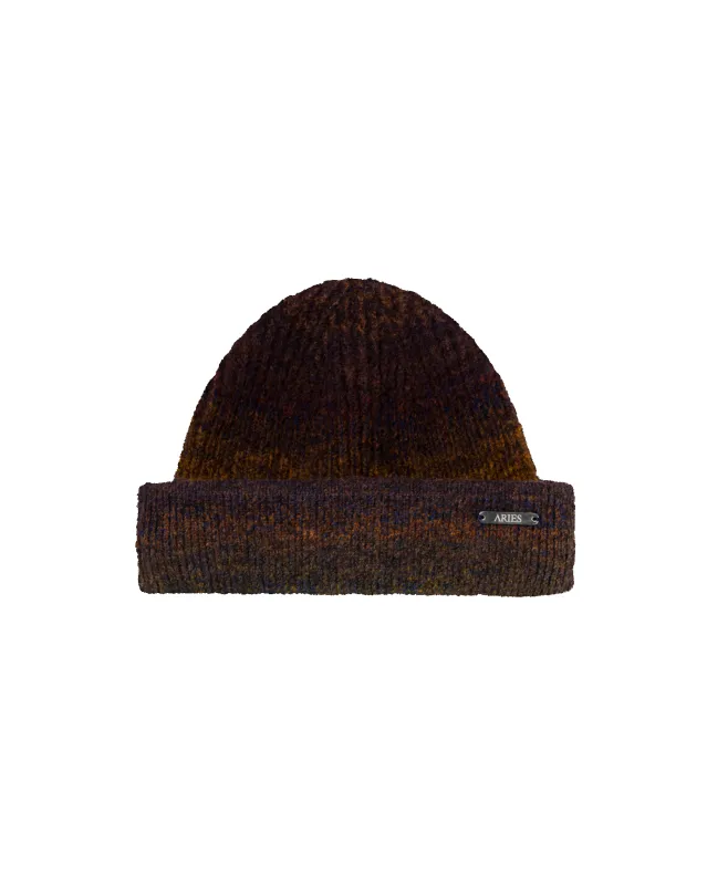 Boucle Space Dye Rib Beanie made by ARIES