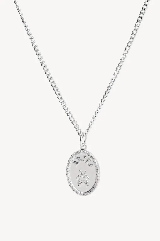 Chain Necklace With Fly Paved Pendants made by ARIES