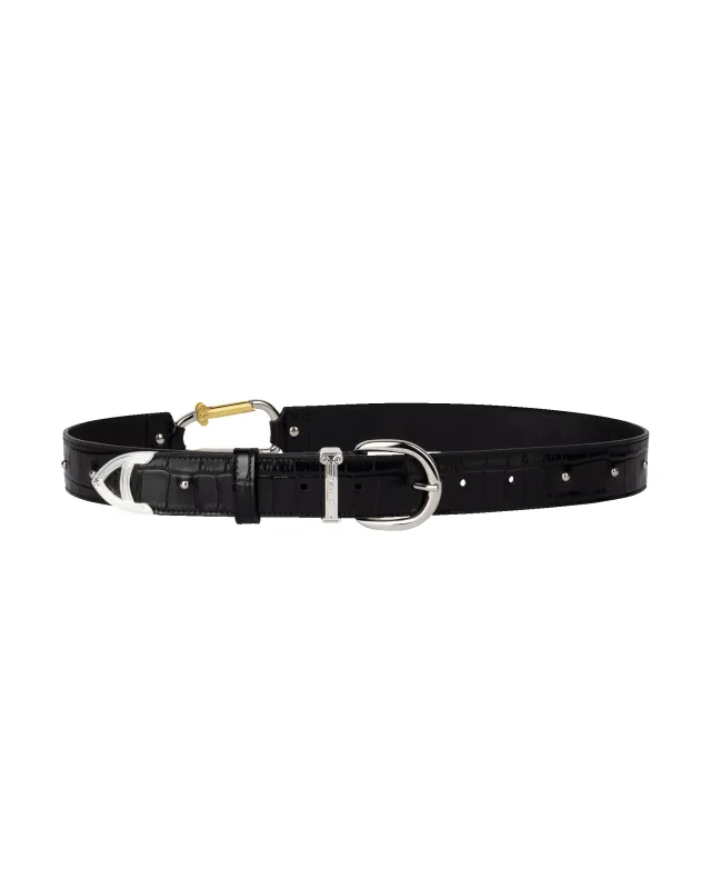 Croc Studded Mazzo Belt made by ARIES