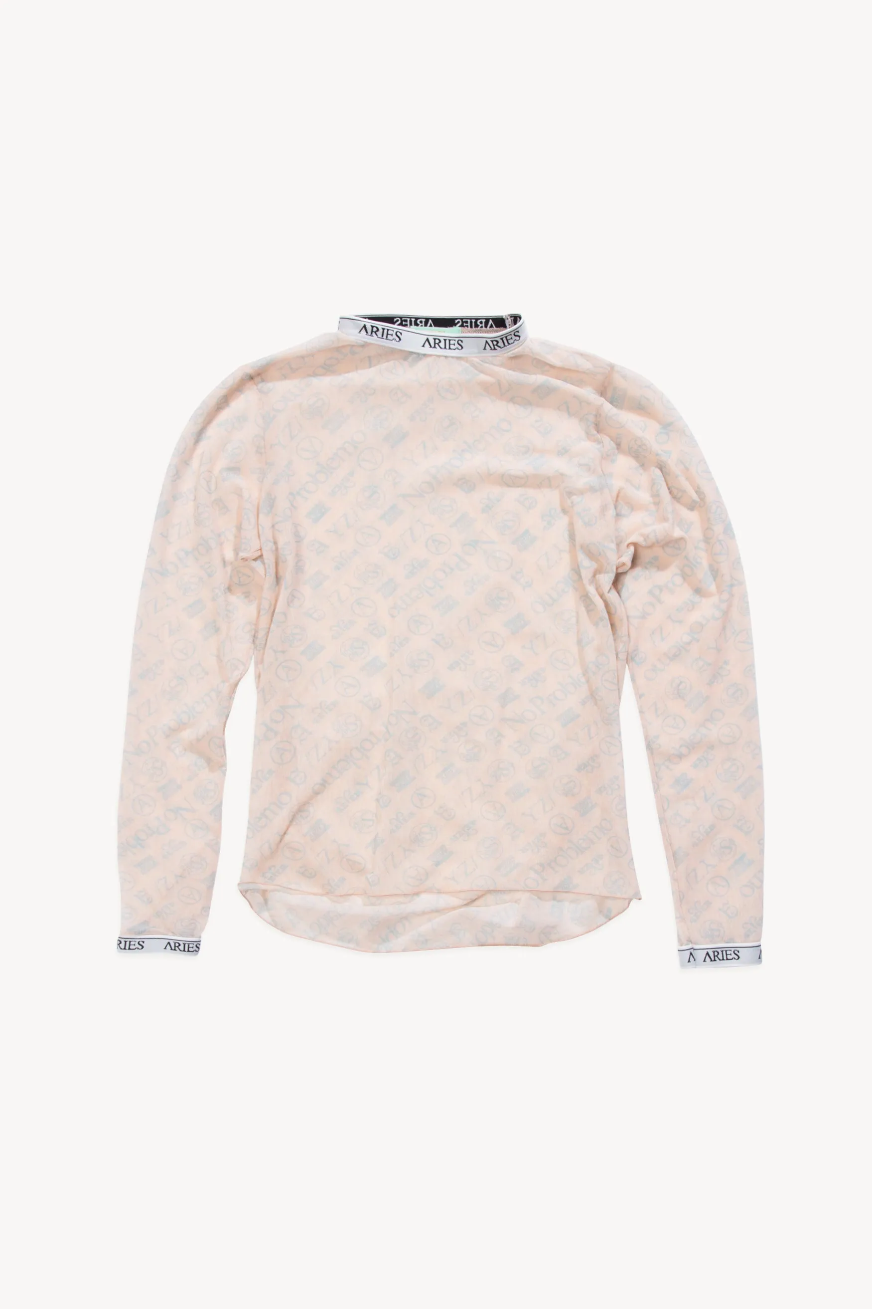 Monogram Mesh Long Sleeve Top sold by ARIES
