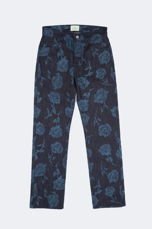 Rose Print Lilly Jeans made by ARIES