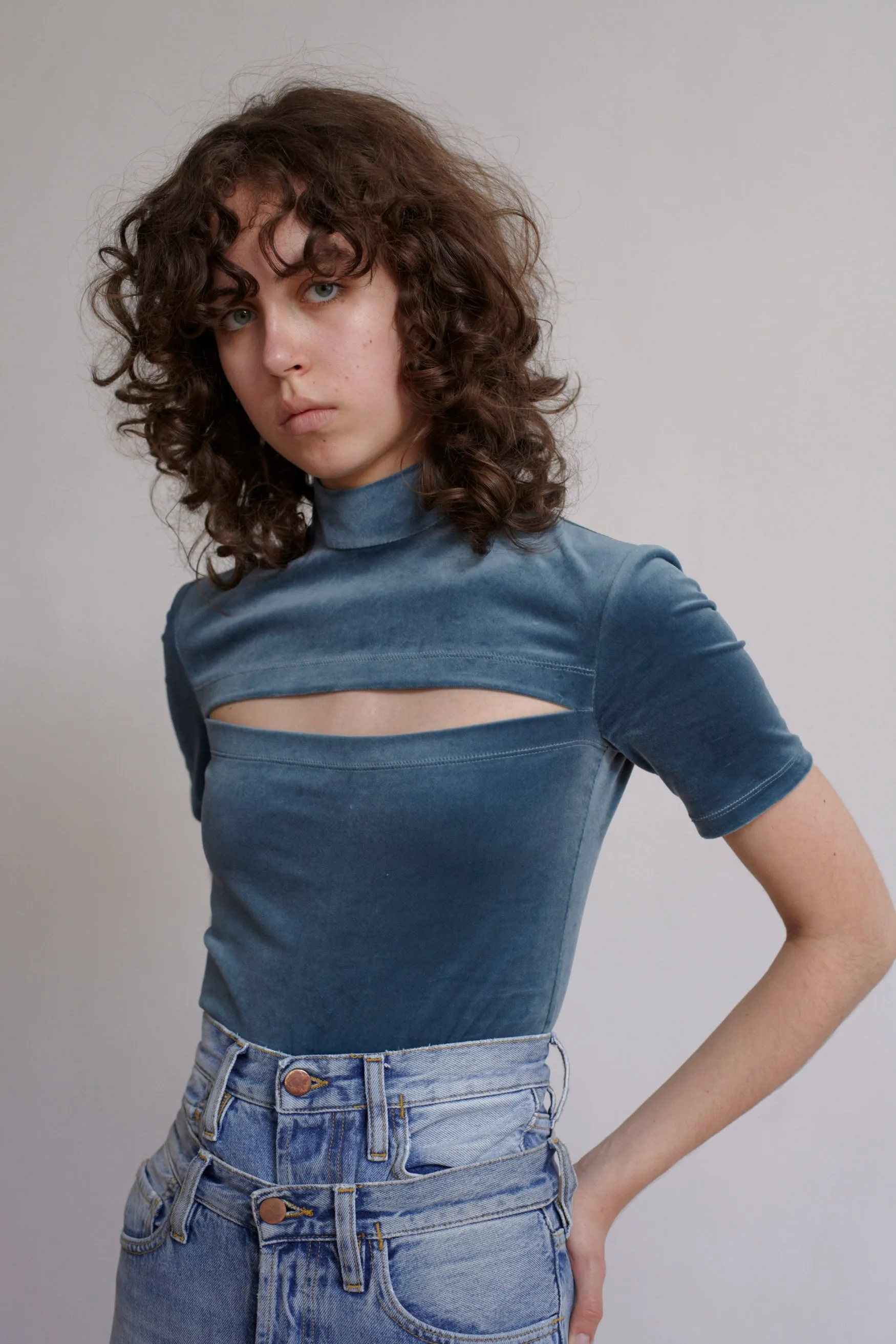 Velvet Split Top sold by ARIES product image thumbnail 4