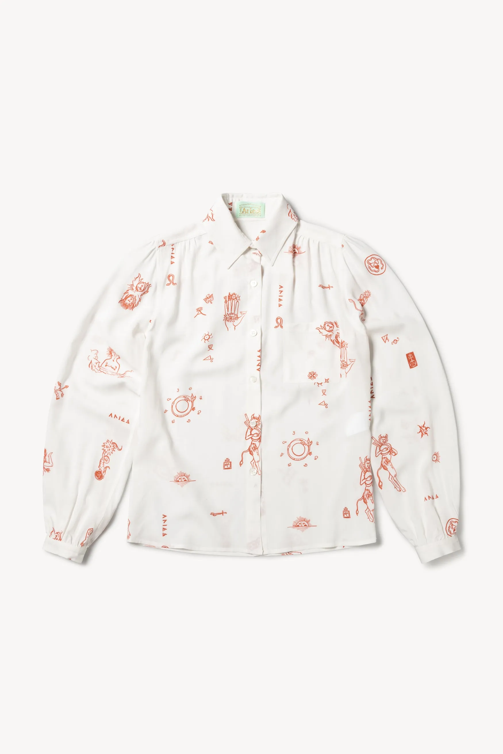 Mystic Gathered Shirt sold by ARIES