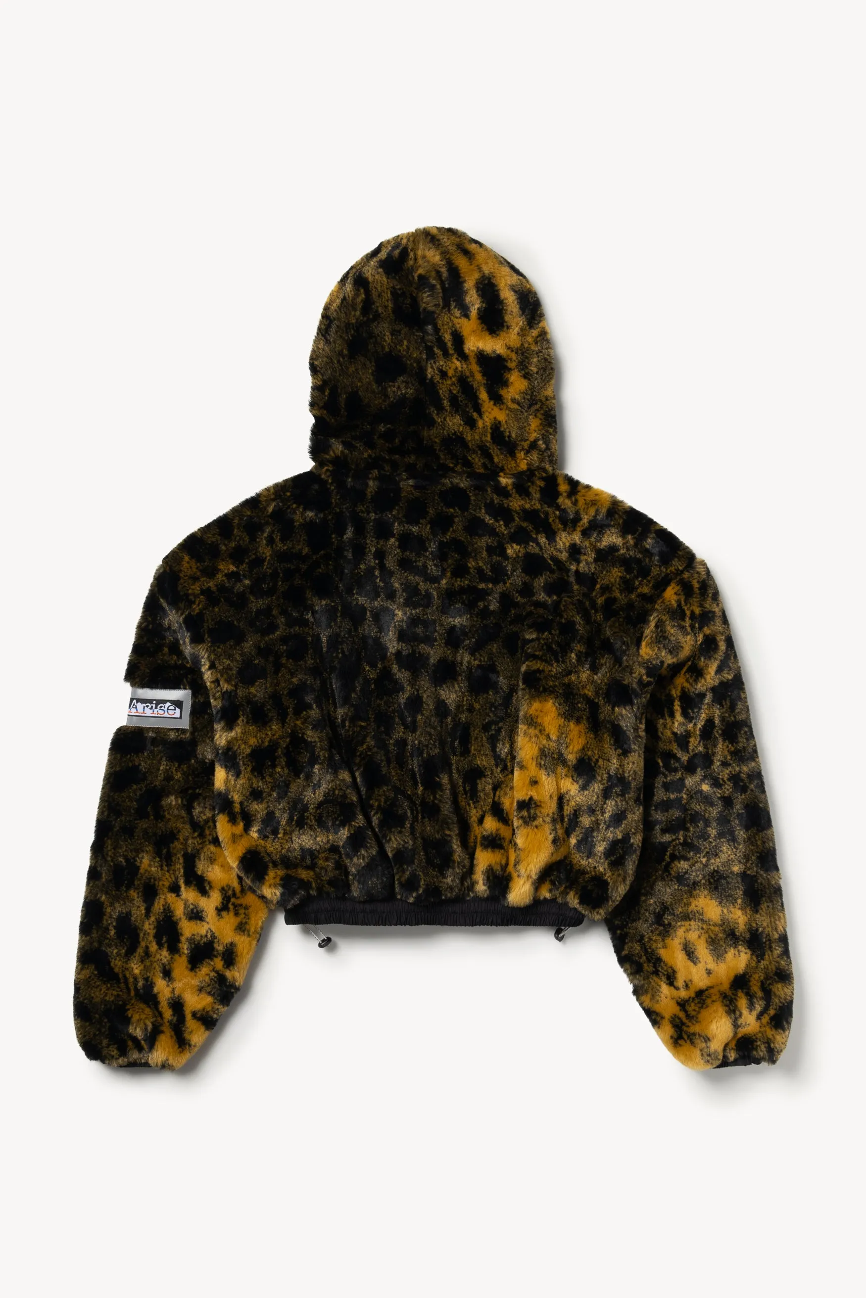 Leopard Fur Cropped Hoodie sold by ARIES product image thumbnail 2