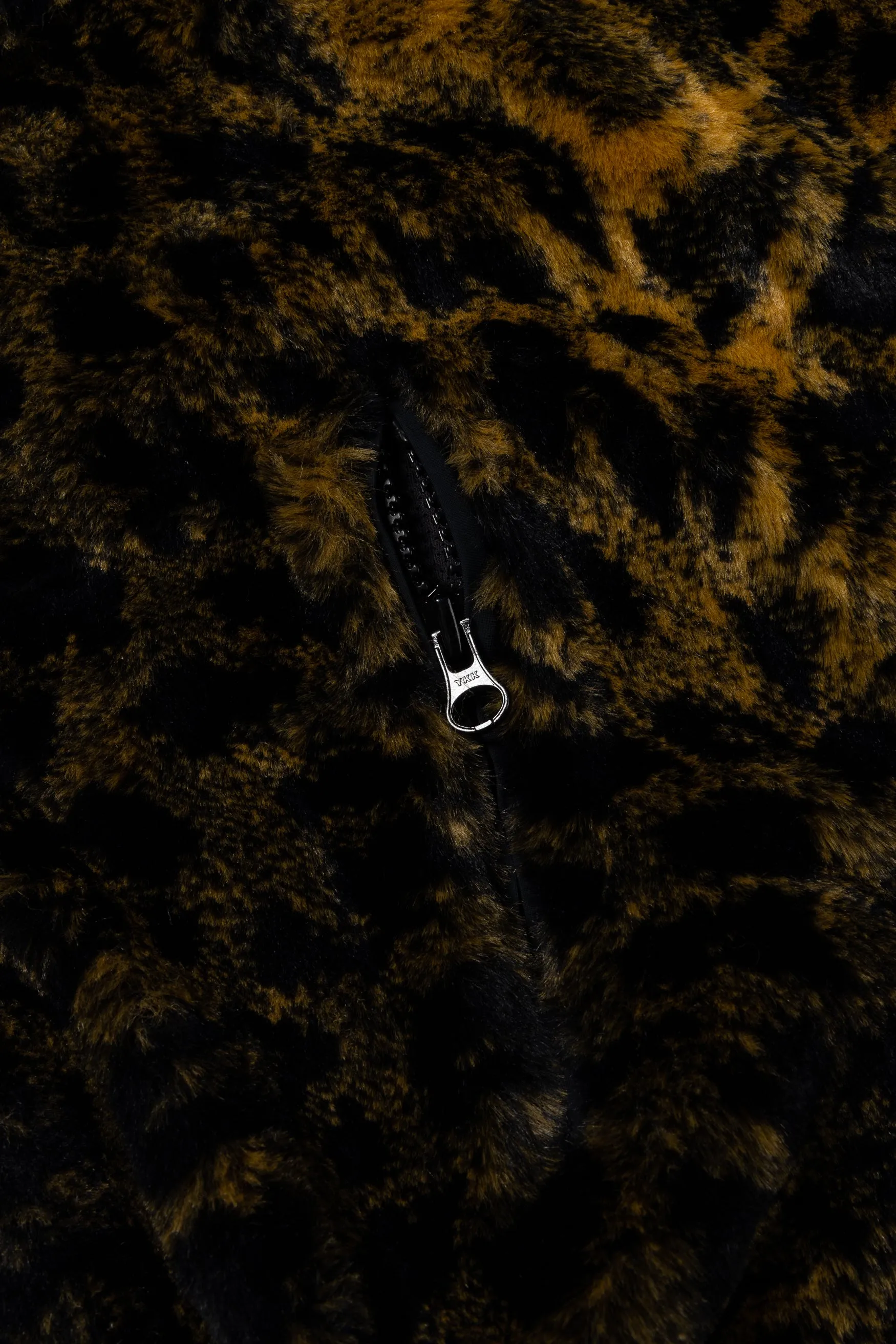 Leopard Fur Cropped Hoodie sold by ARIES product image thumbnail 3