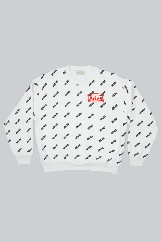 Allover Aries Sweatshirt made by ARIES