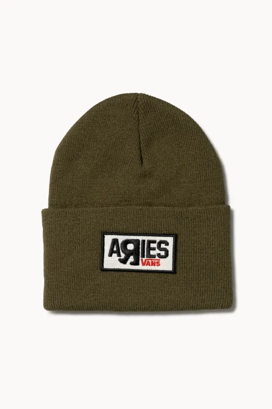 Aries x Vault by Vans Gyow Patch Beanie made by ARIES