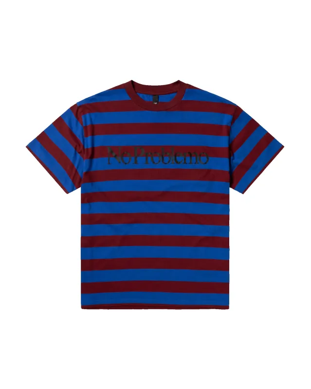 No Problemo Striped SS Tee sold by ARIES