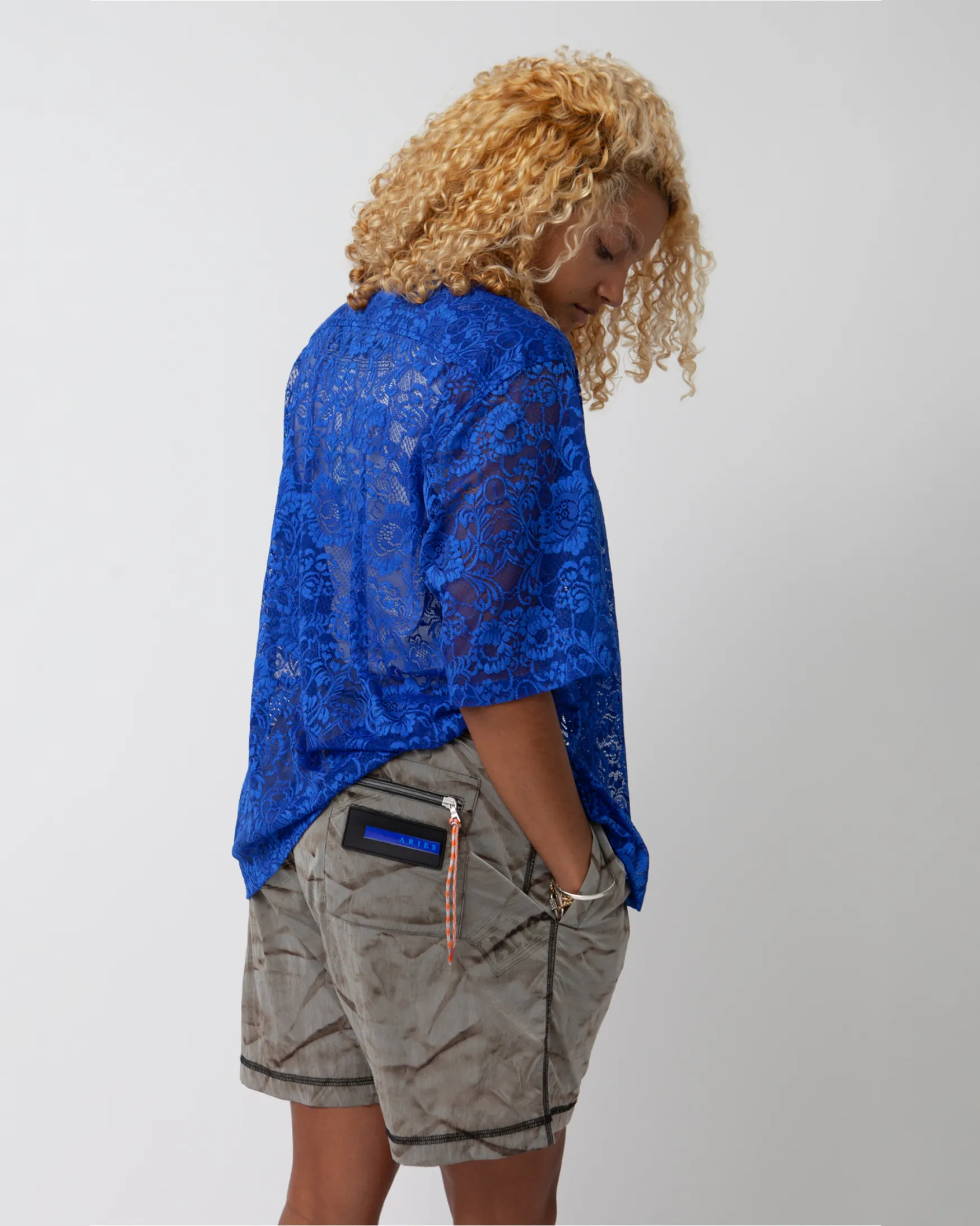 Creased Windcheater Short sold by ARIES product image thumbnail 2