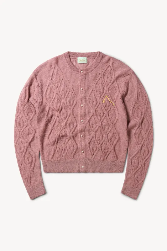 Lace and Leaf Knit Cardigan made by ARIES