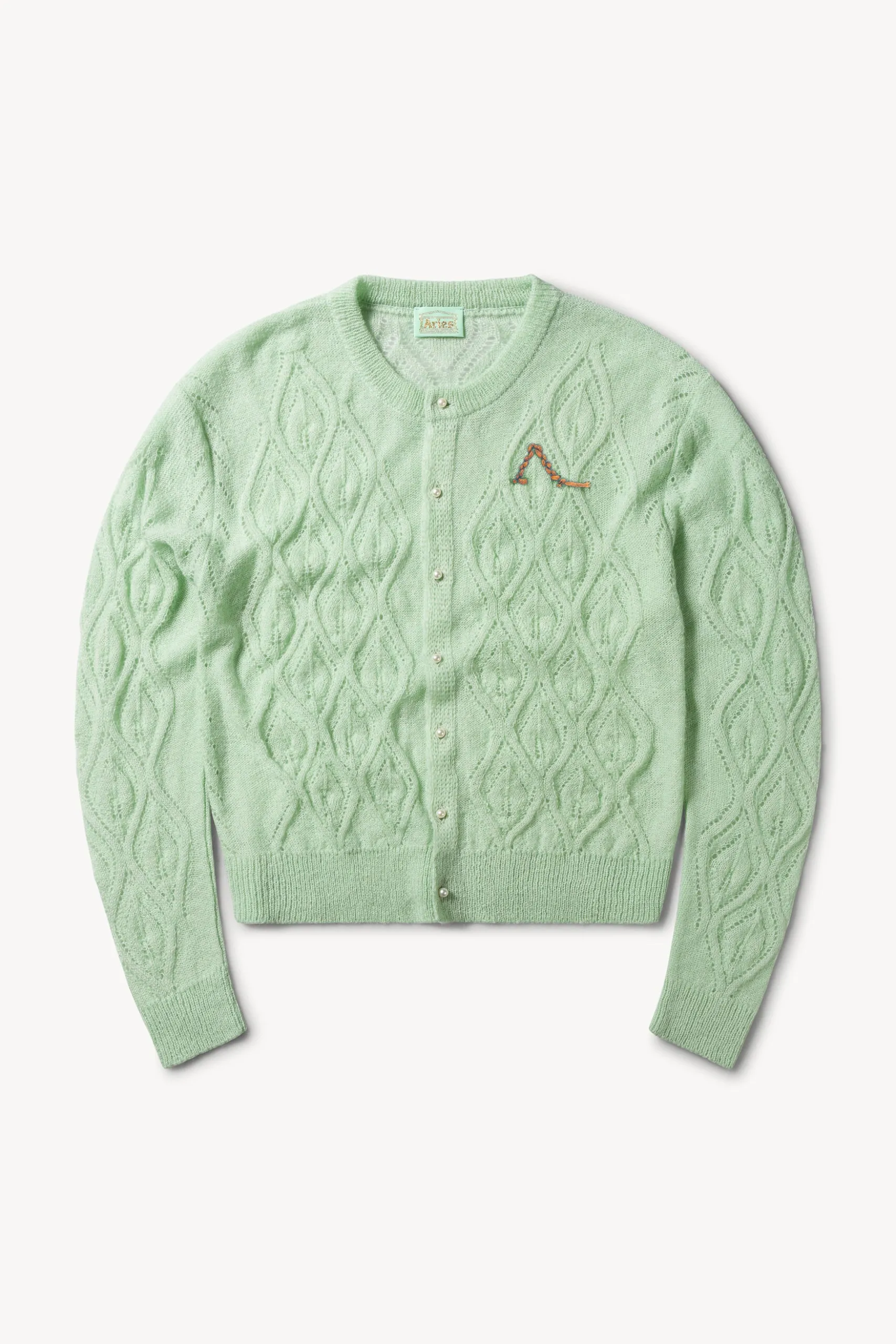 Lace and Leaf Knit Cardigan sold by ARIES