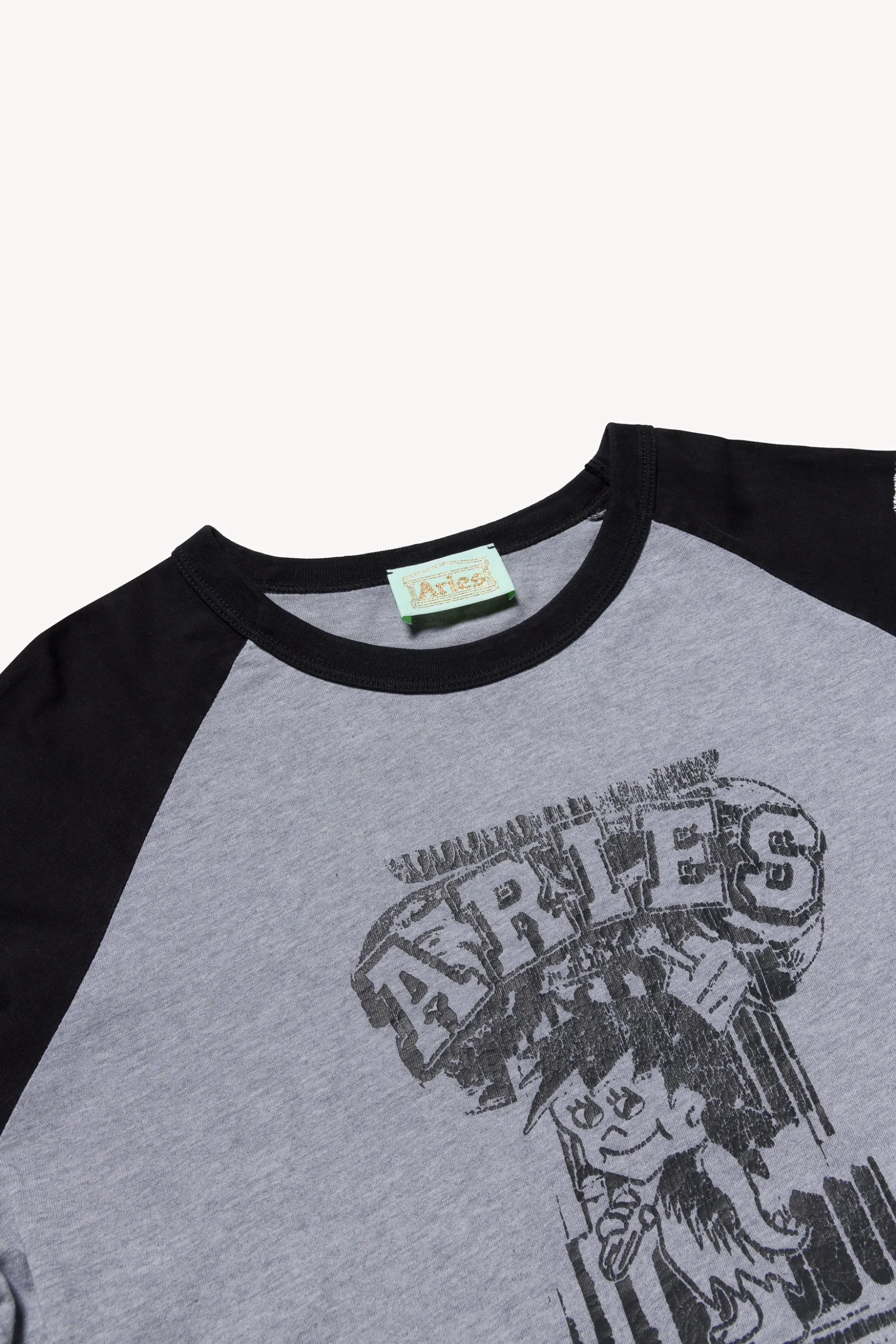 Aged Raglan Baseball LS Tee sold by ARIES product image thumbnail 5