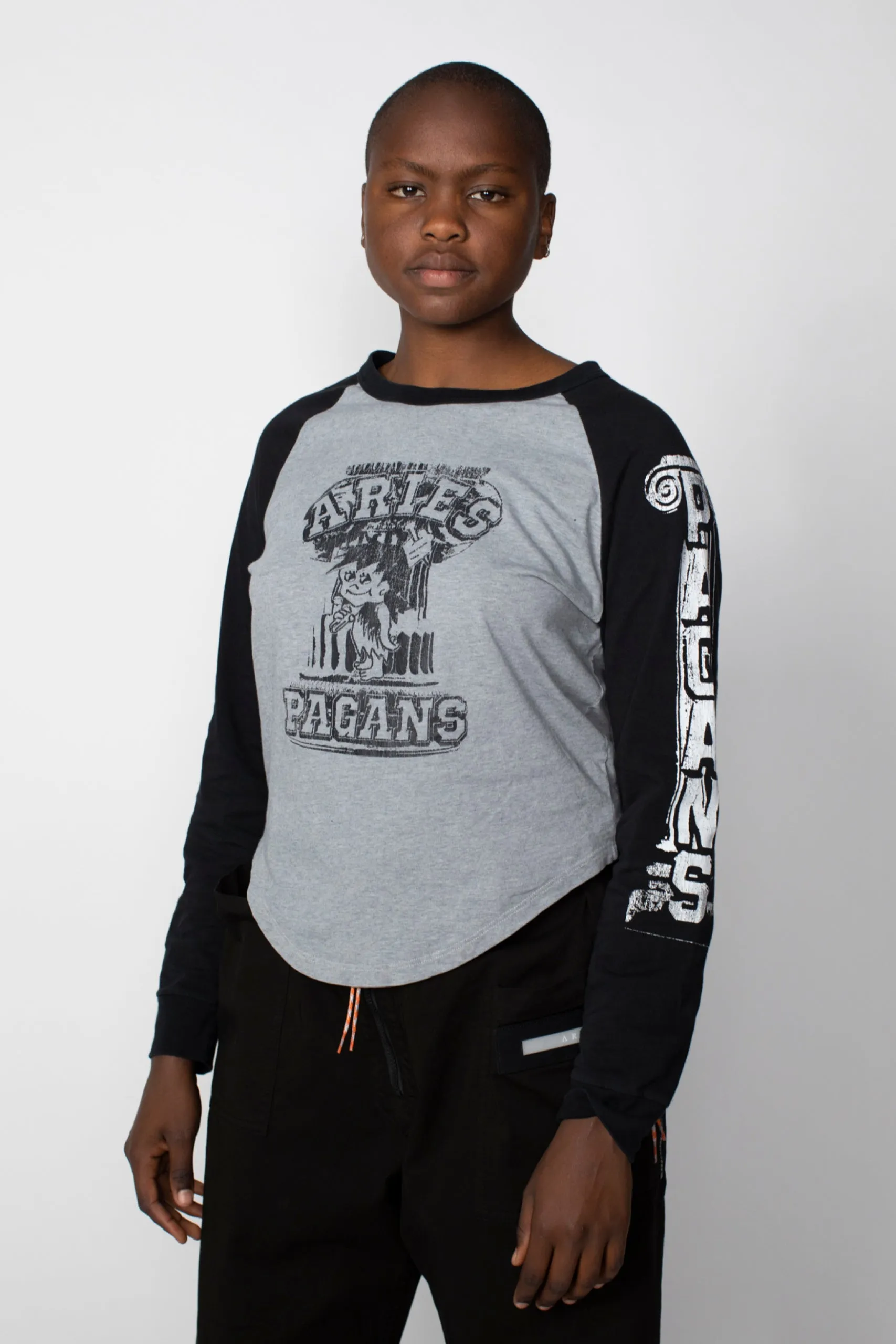 Aged Raglan Baseball LS Tee sold by ARIES product image thumbnail 2