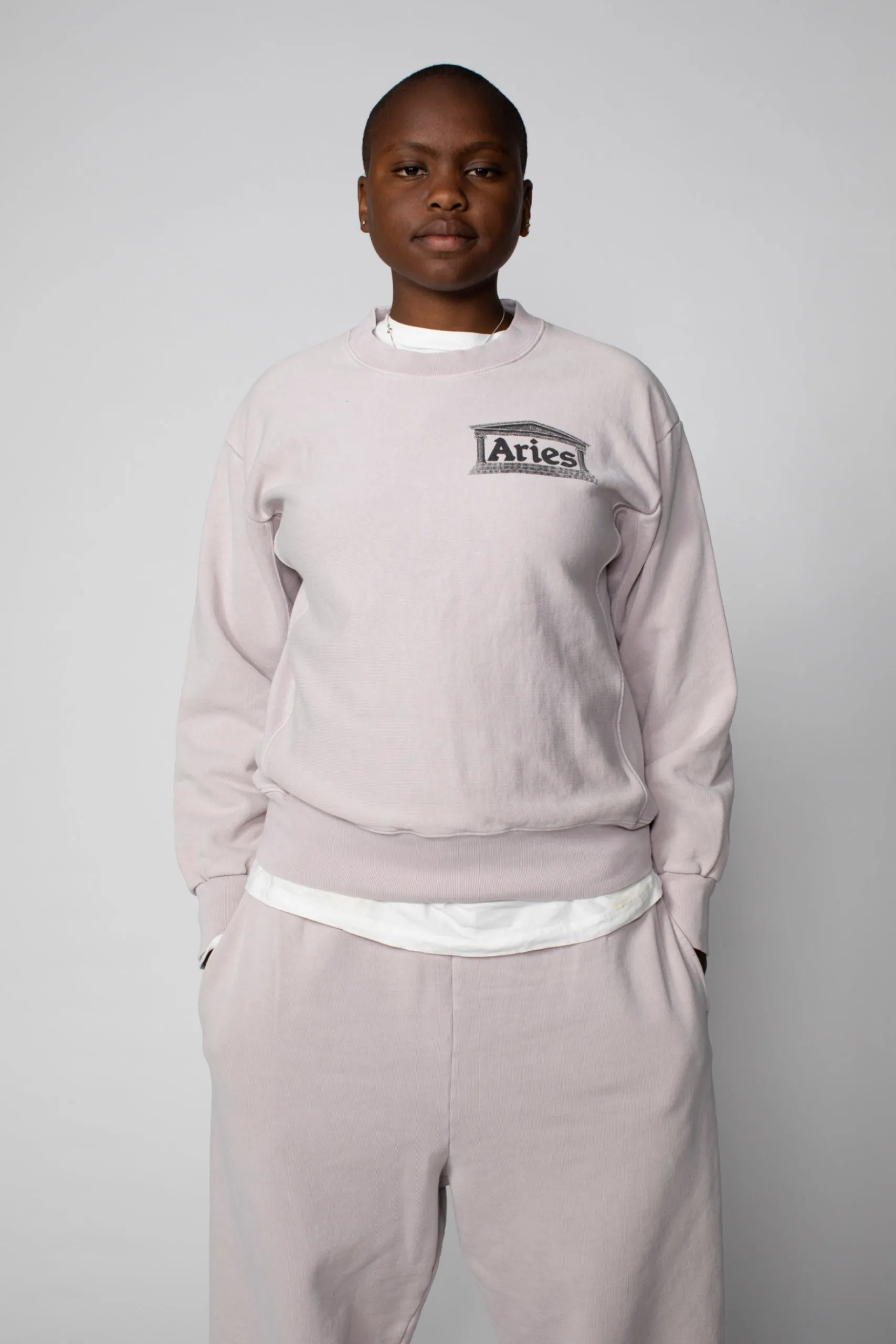 Aged Premium Temple Sweatshirt sold by ARIES product image thumbnail 3