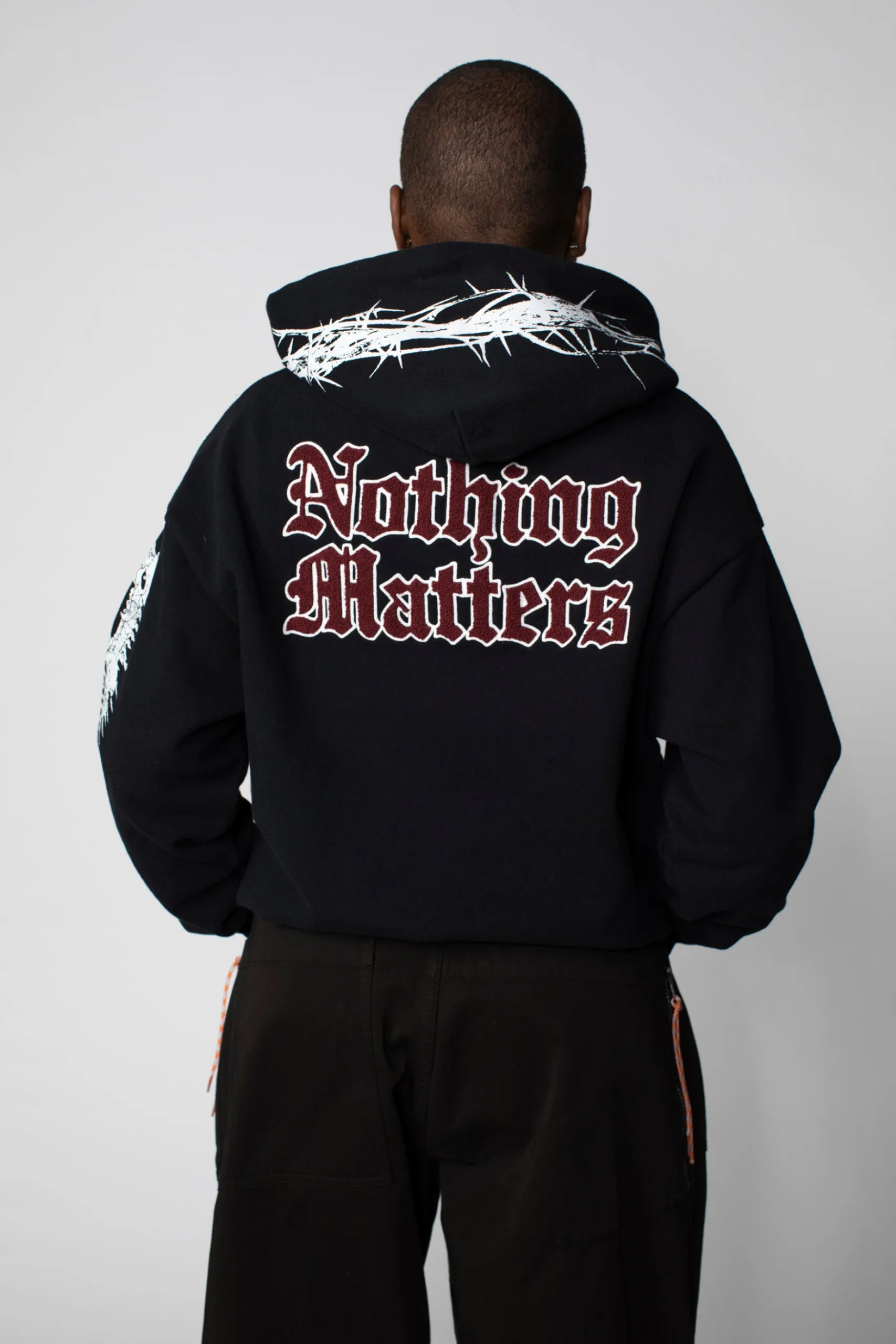 Nothing Matters Embroidered Hoodie sold by ARIES product image thumbnail 3