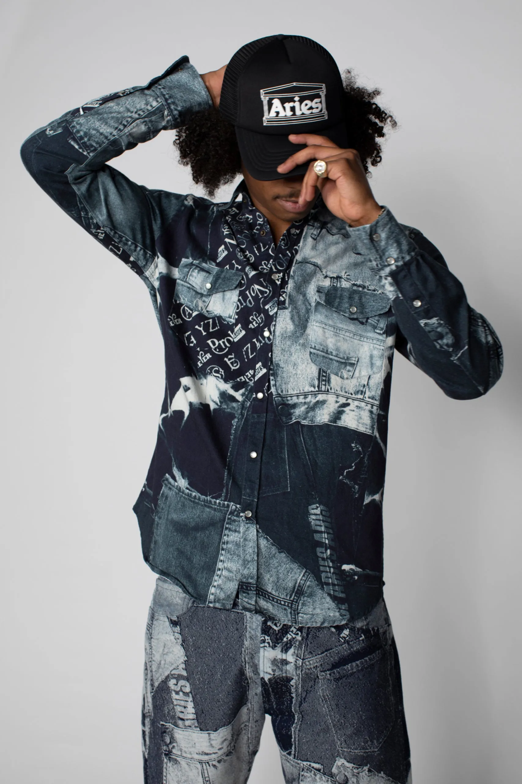 Patchwork Western Shirt sold by ARIES product image thumbnail 2