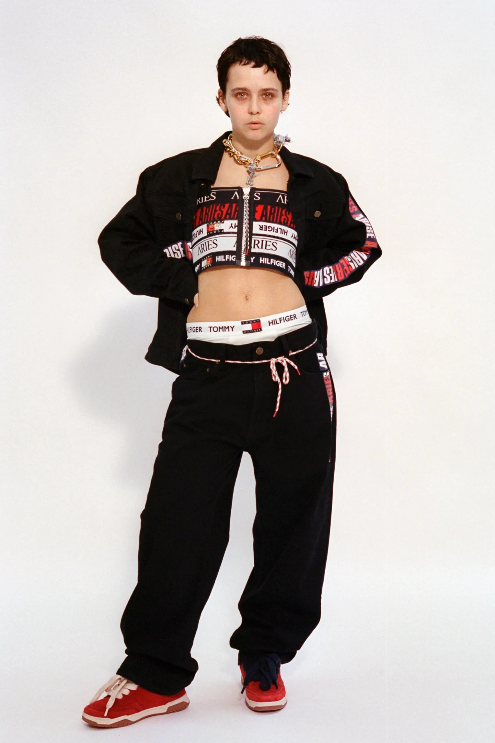 Tommy x Aries Taped Denim Jacket sold by ARIES product image thumbnail 4