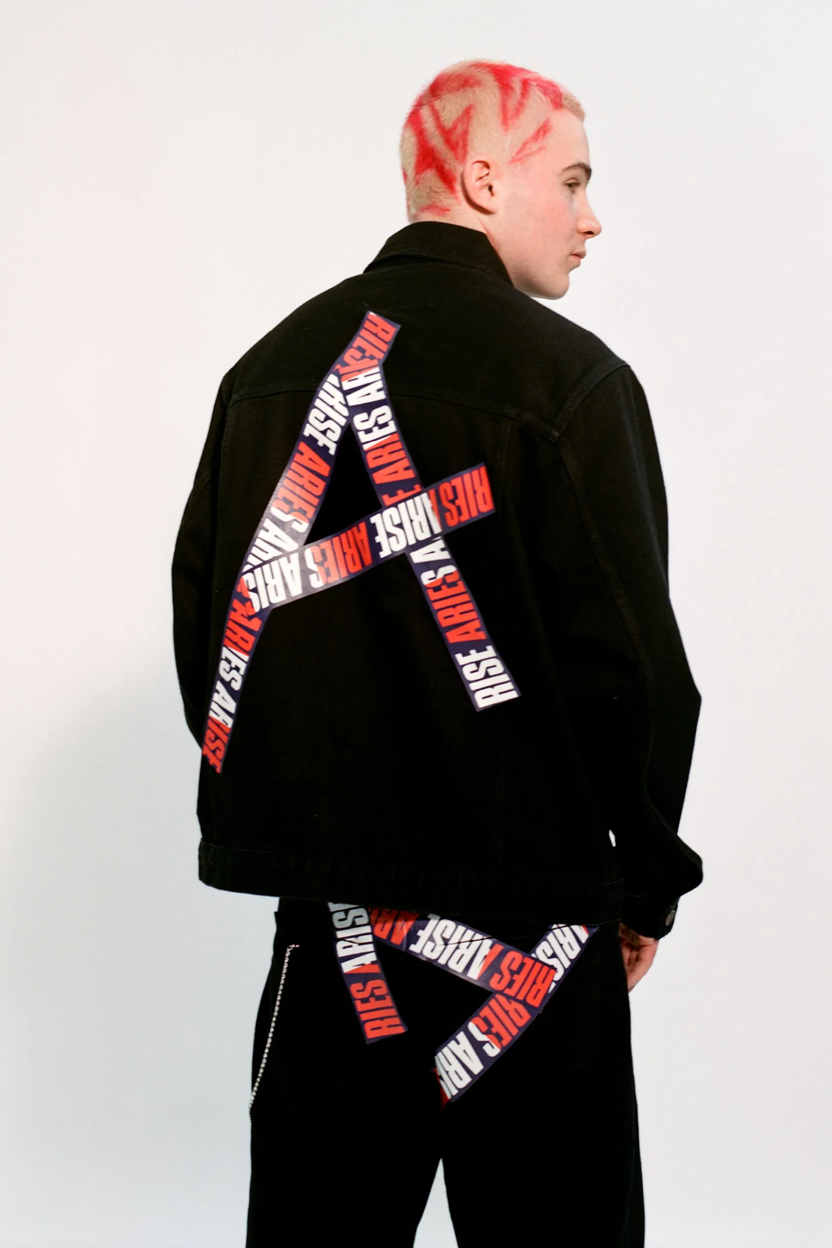 Tommy x Aries Taped Denim Jacket sold by ARIES product image thumbnail 2