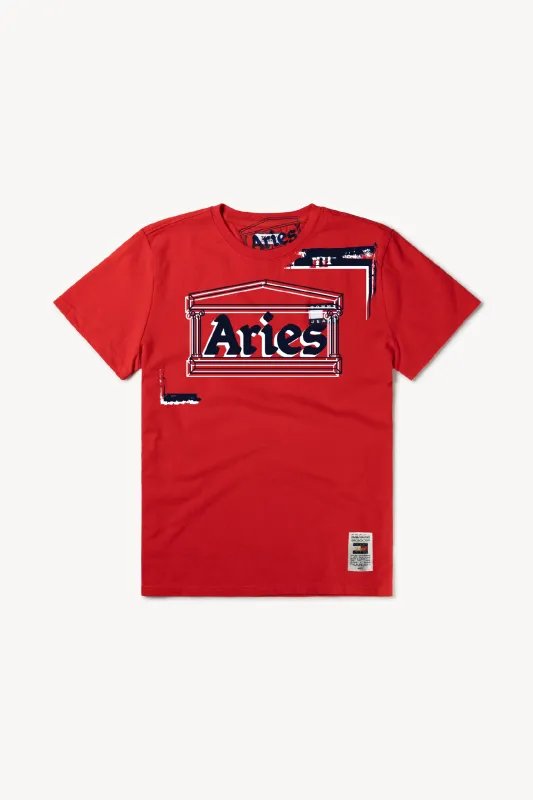 Tommy x Aries Remade: Short-sleeve T-shirt made by ARIES