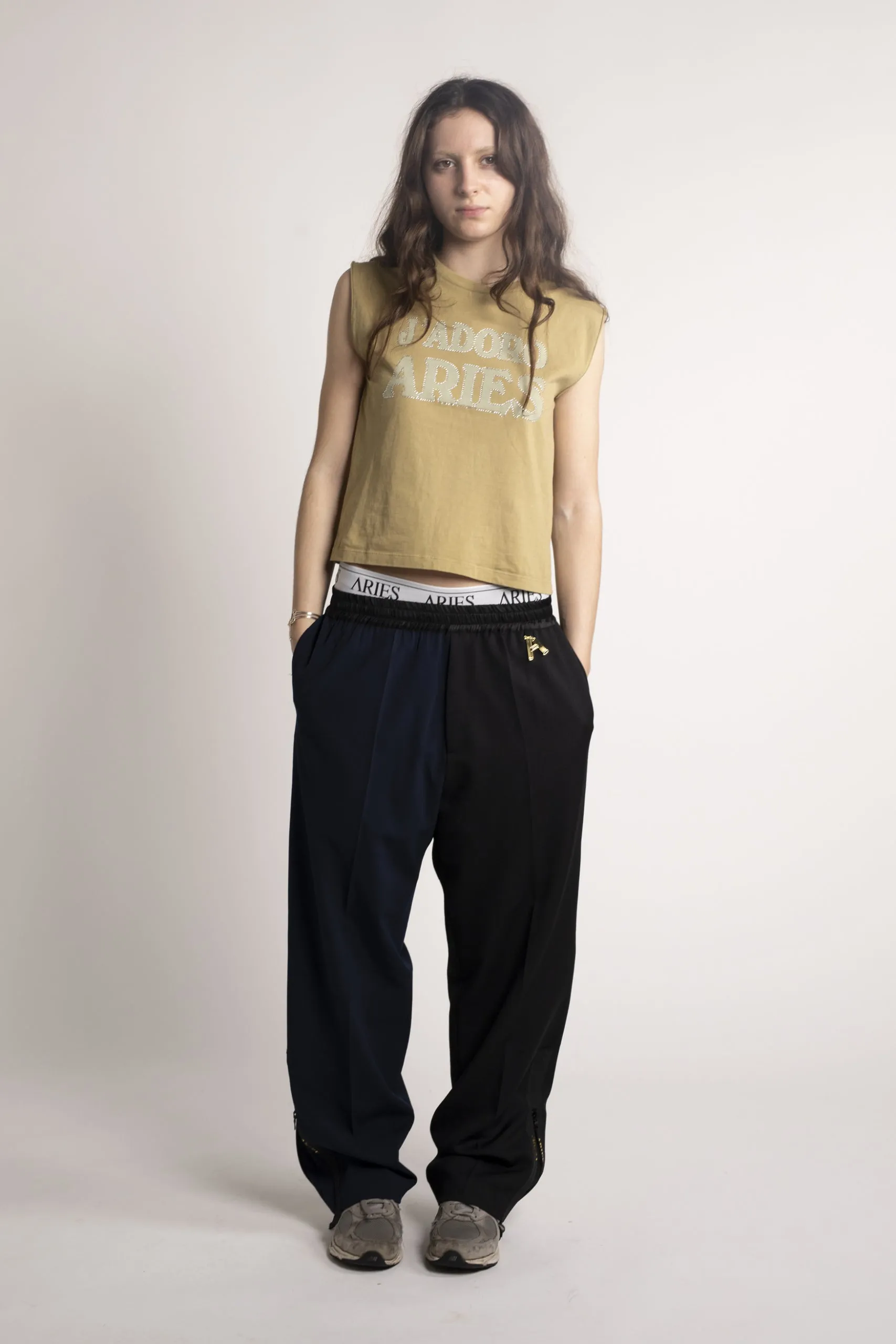 Two Tone Tailored Slacker Pant sold by ARIES product image thumbnail 4
