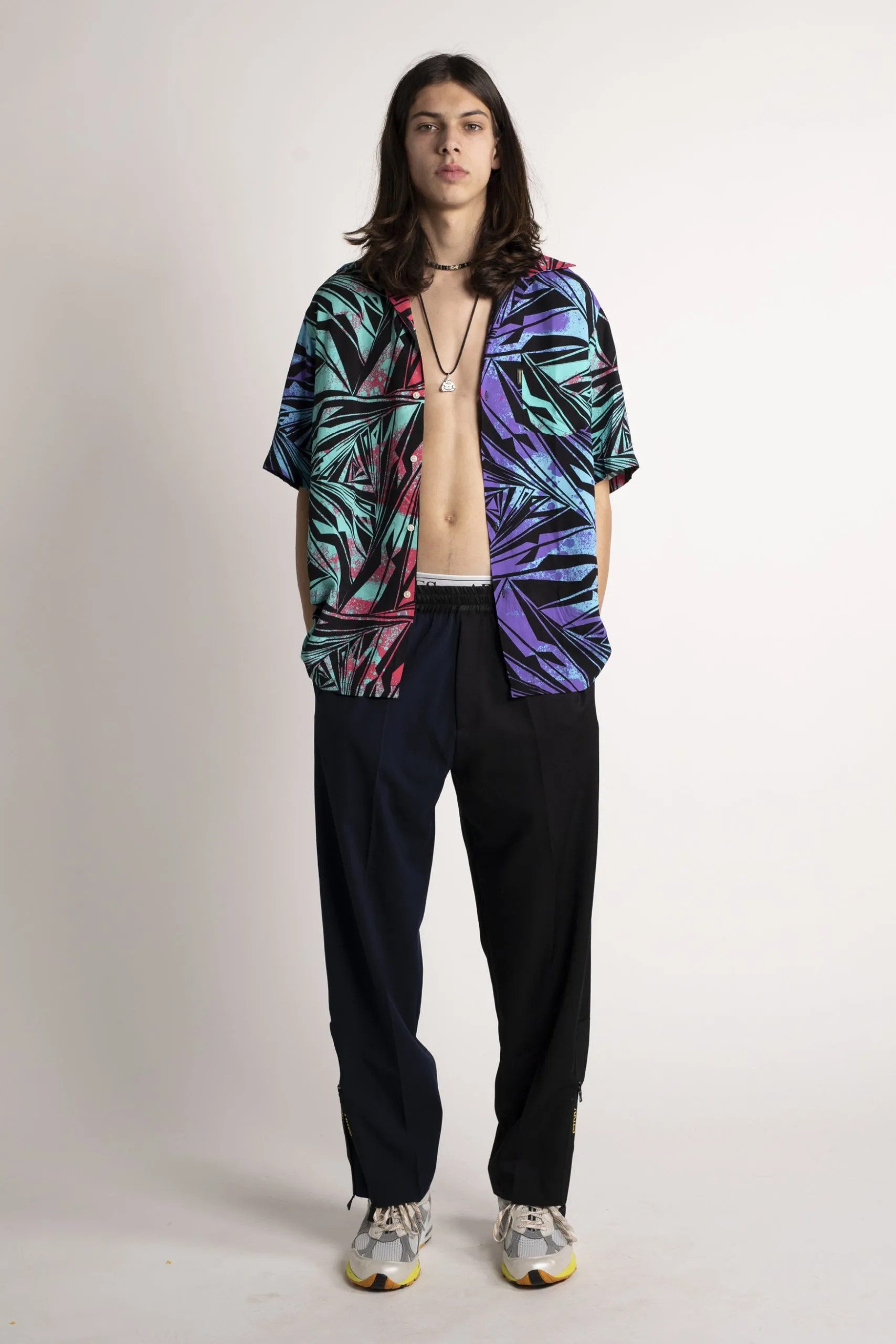 Two Tone Tailored Slacker Pant sold by ARIES product image thumbnail 2