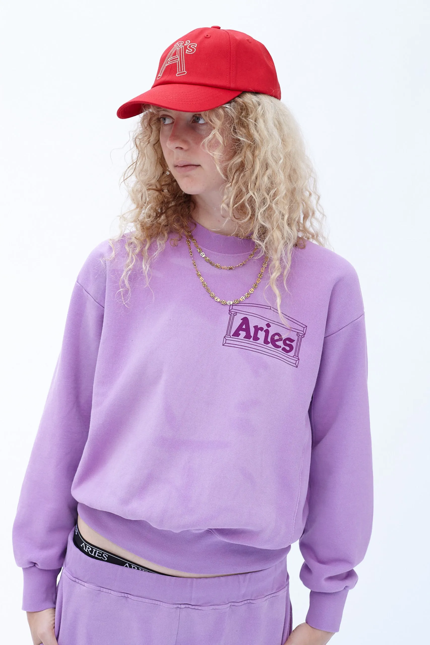 Sunbleached Cross Grain Temple Sweatshirt sold by ARIES product image thumbnail 3