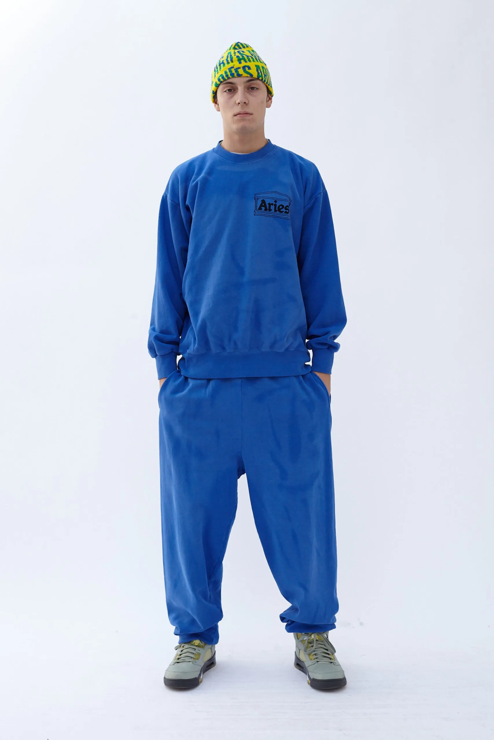 Sunbleached Cross Grain Temple Sweatshirt sold by ARIES product image thumbnail 2