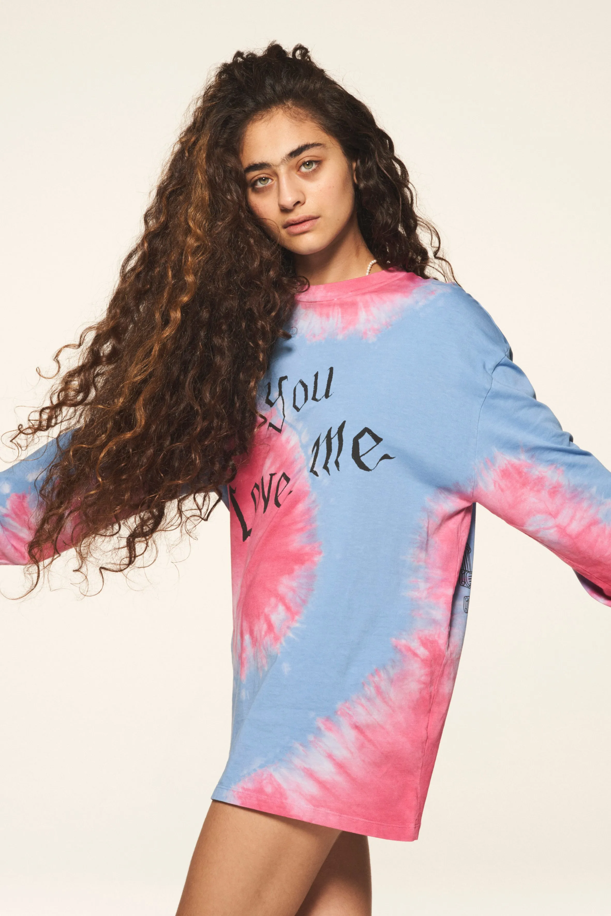 Aries x Love Clouds Tie Dye LS Tee sold by ARIES product image thumbnail 3