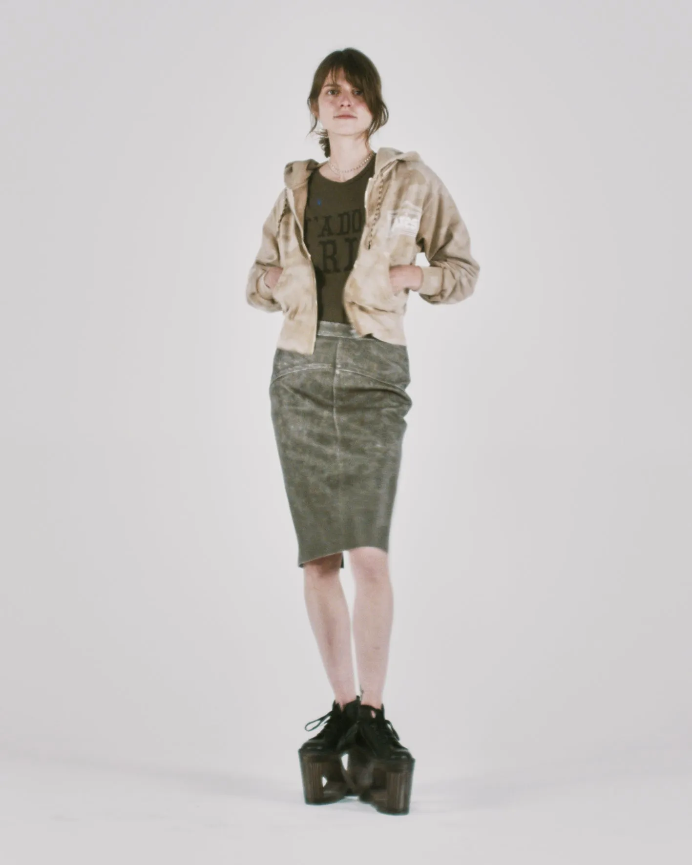 Aged Temple Camo Zip Through Hoodie sold by ARIES product image thumbnail 3