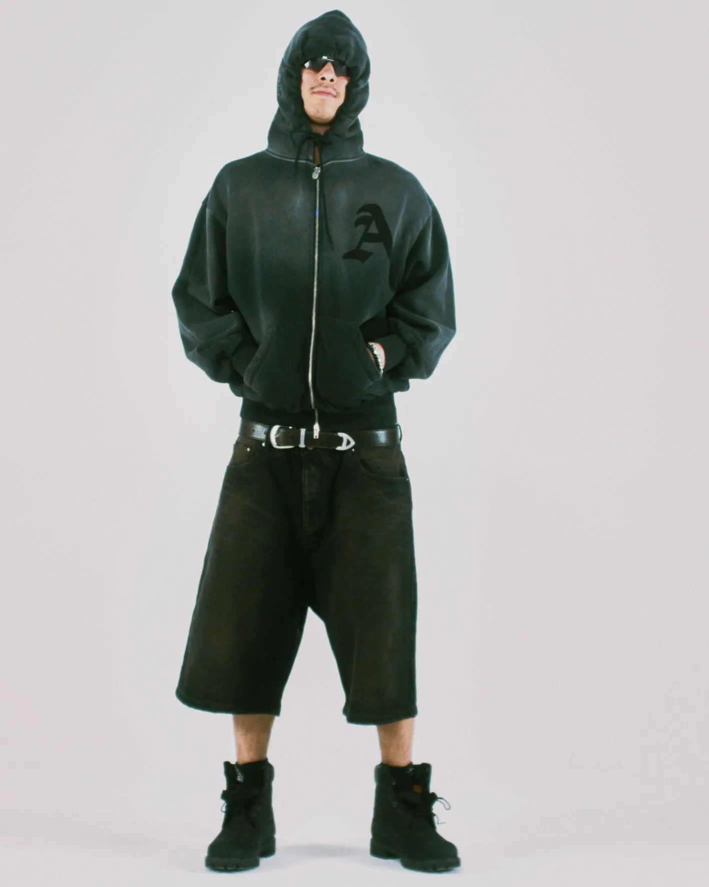 Aged Gothic Zip Through Hoodie sold by ARIES product image thumbnail 2