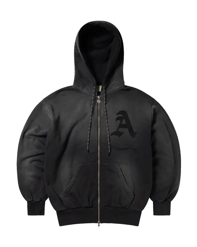 Aged Gothic Zip Through Hoodie made by ARIES