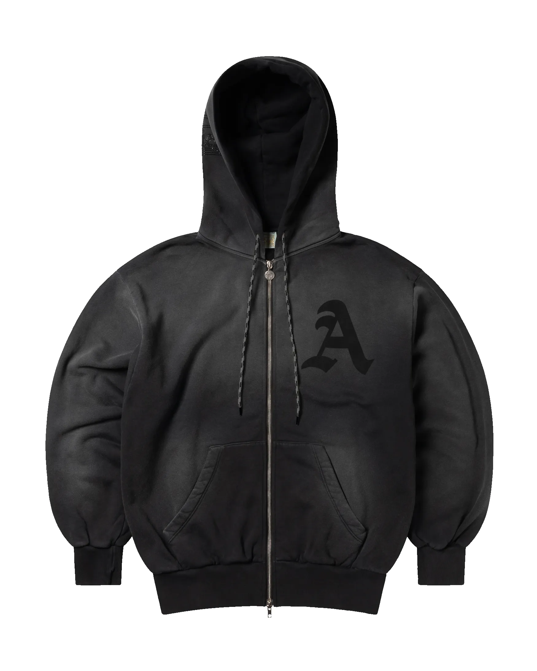 Aged Gothic Zip Through Hoodie sold by ARIES