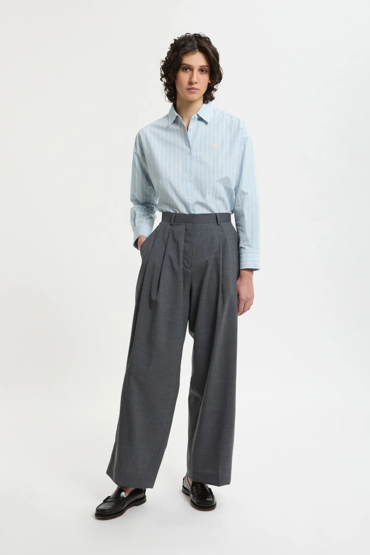 Wide Tapered Trousers sold by Baracuta