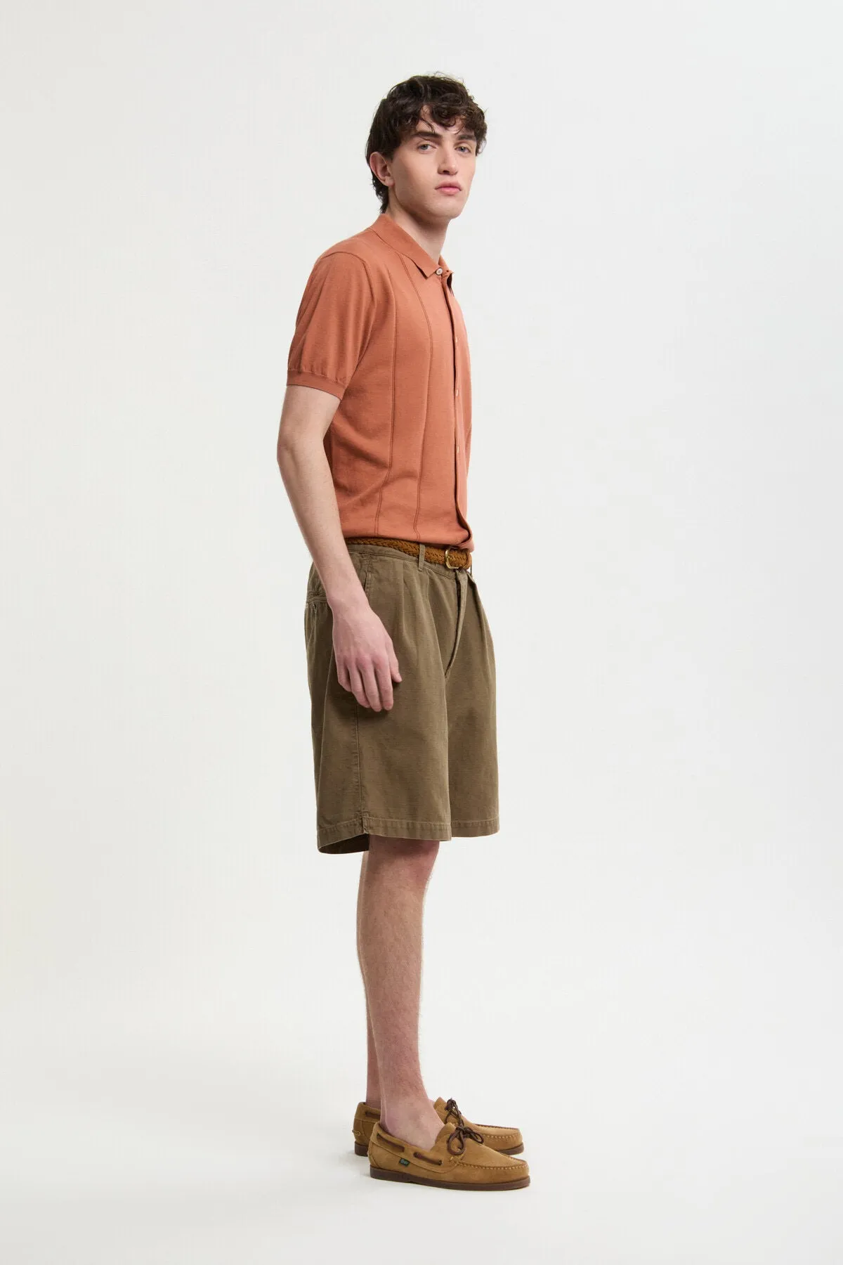 Canvas Garment Dyed Shorts sold by Baracuta product image thumbnail 2